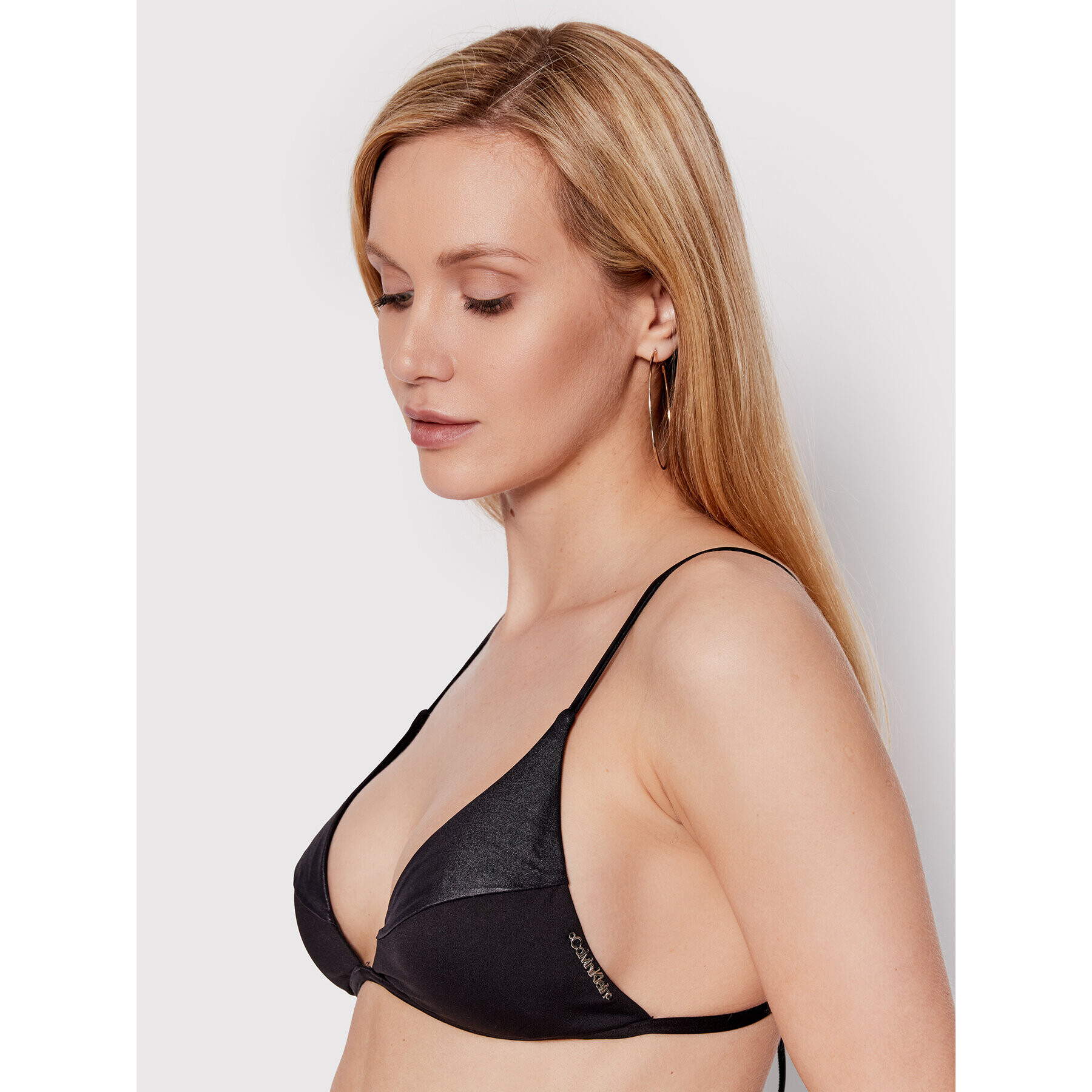 Calvin Klein Swimwear Bikini partea de sus KW0KW01606 Negru - Pled.ro