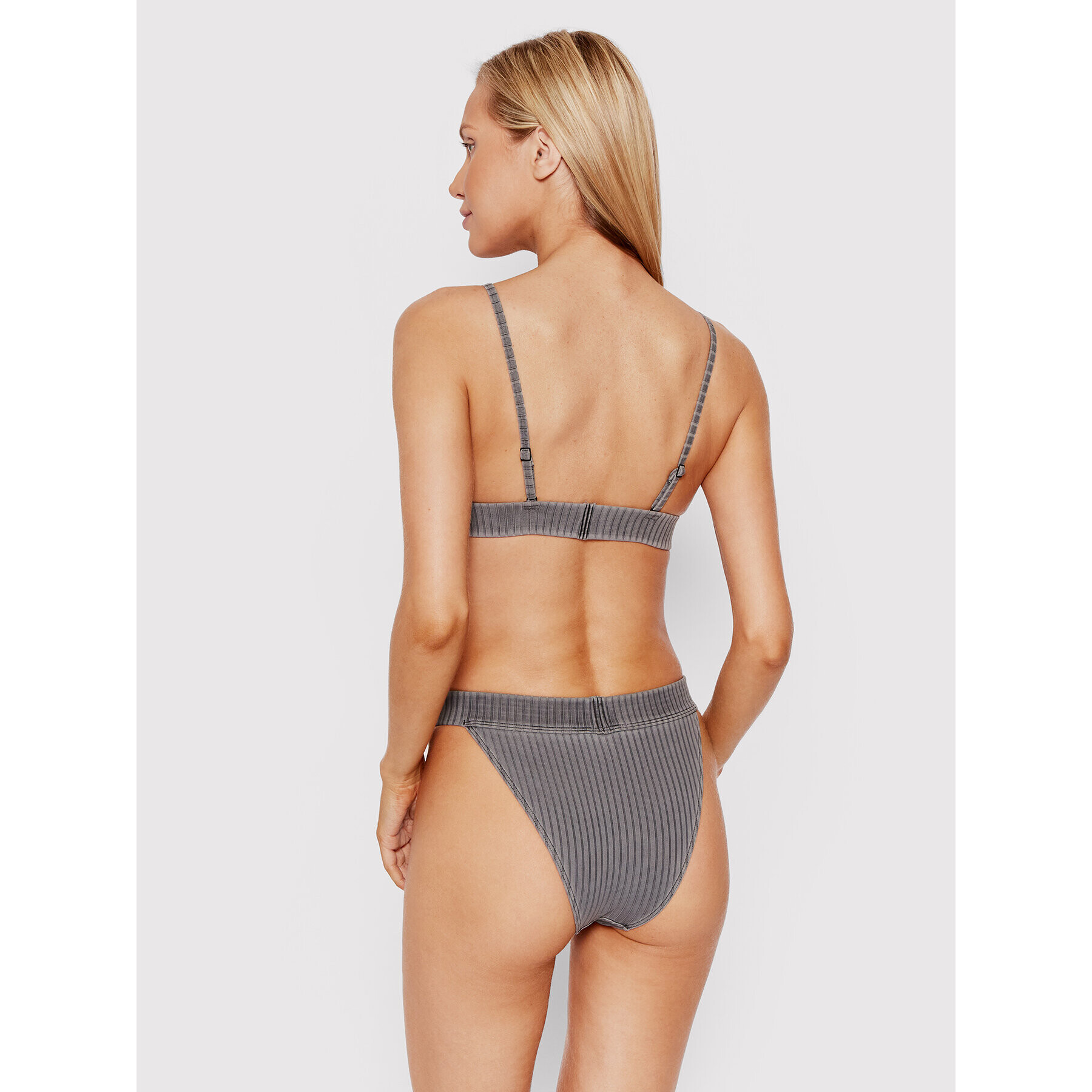 Calvin Klein Swimwear Bikini partea de sus KW0KW01748 Gri - Pled.ro