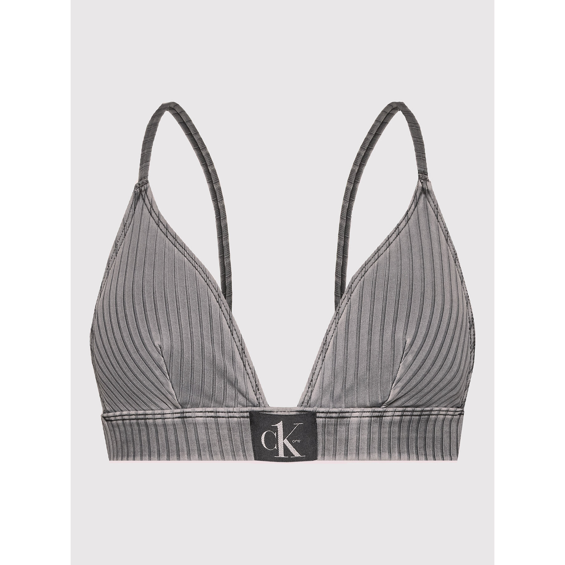 Calvin Klein Swimwear Bikini partea de sus KW0KW01748 Gri - Pled.ro