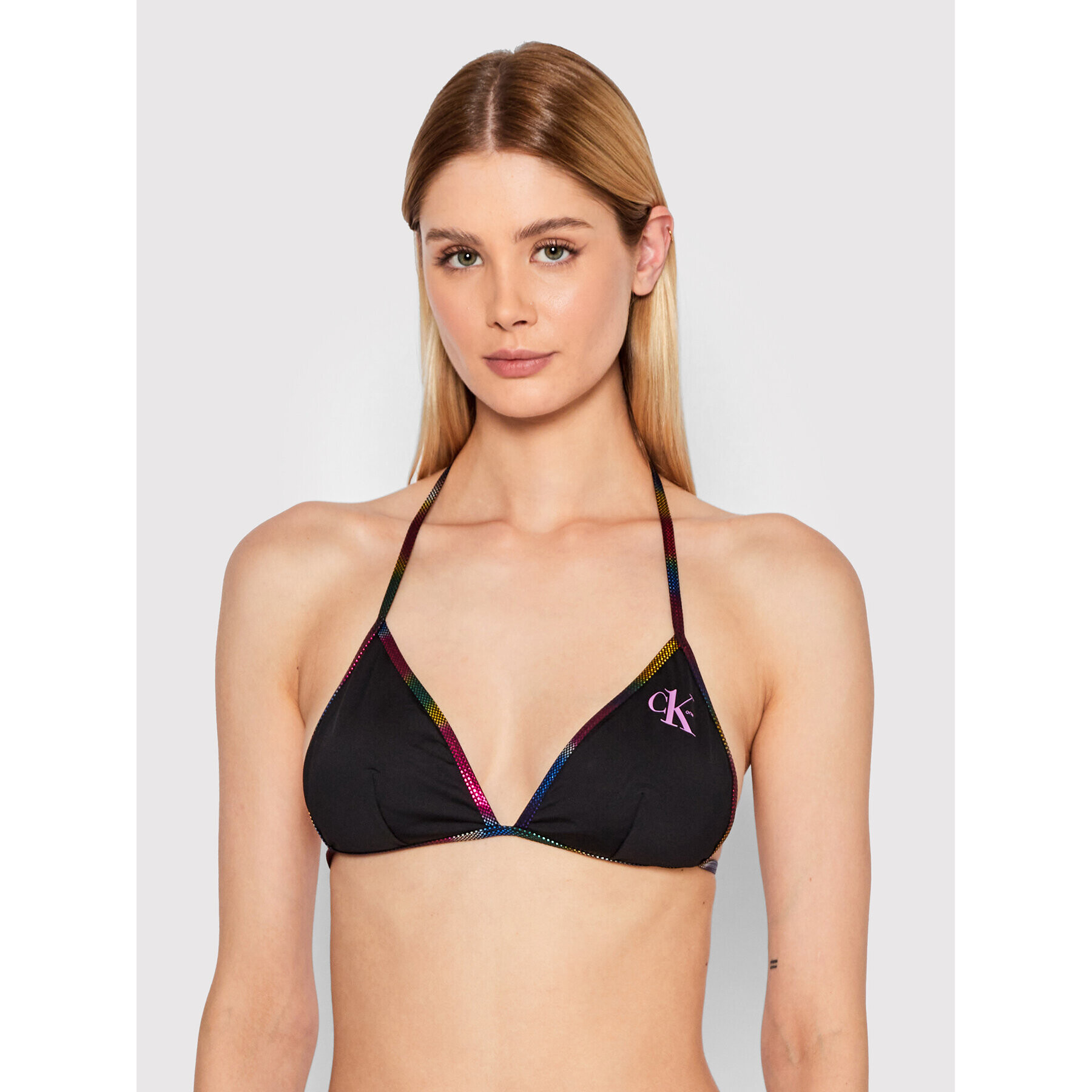 Calvin Klein Swimwear Bikini partea de sus KW0KW01757 Negru - Pled.ro