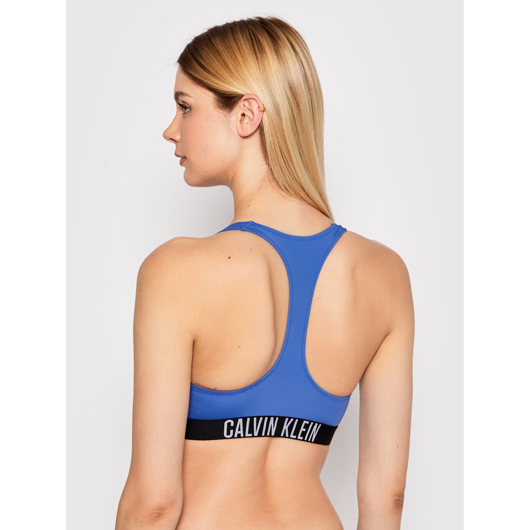 Calvin Klein Swimwear Bikini partea de sus KW0KW01839 Albastru - Pled.ro