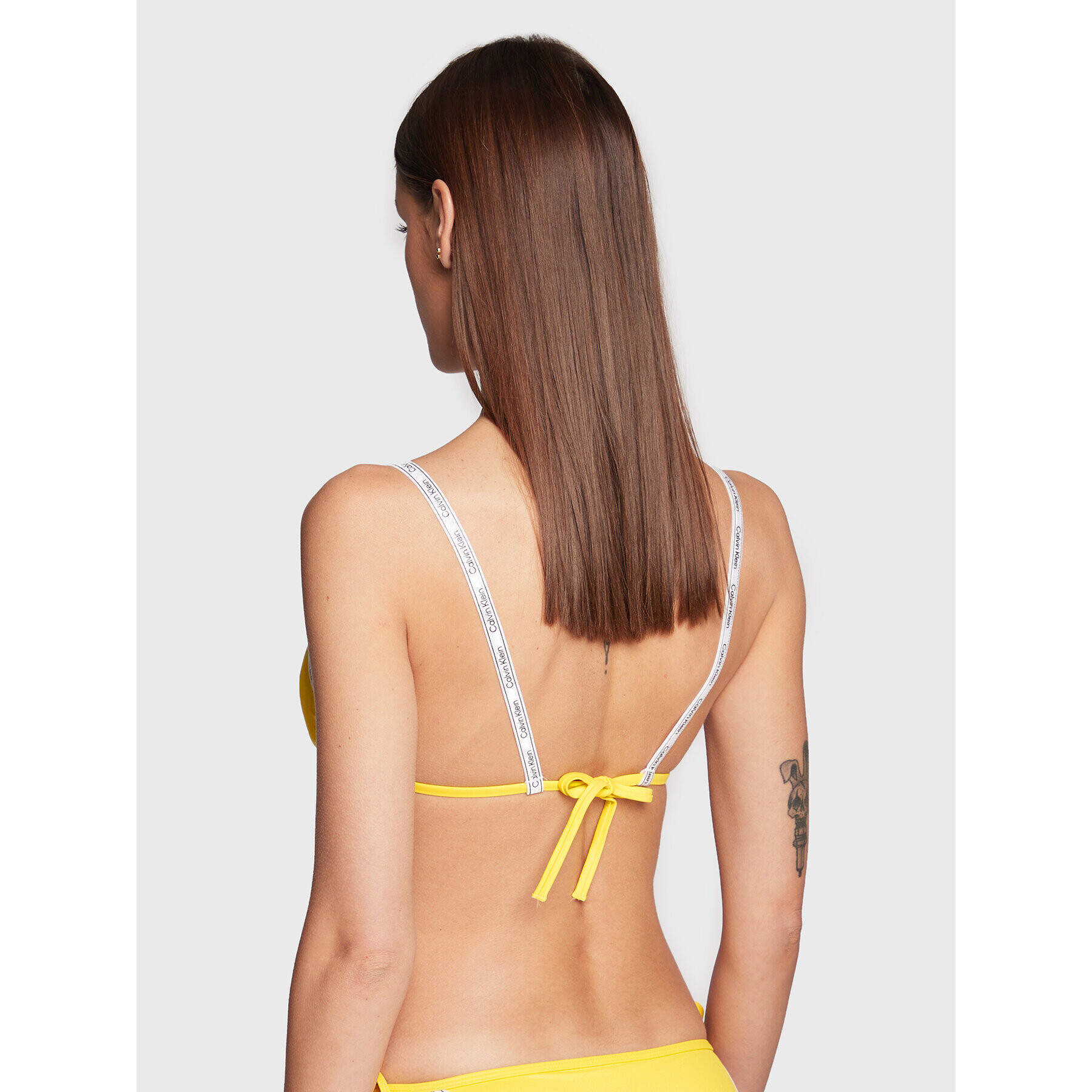 Calvin Klein Swimwear Bikini partea de sus KW0KW01945 Galben - Pled.ro