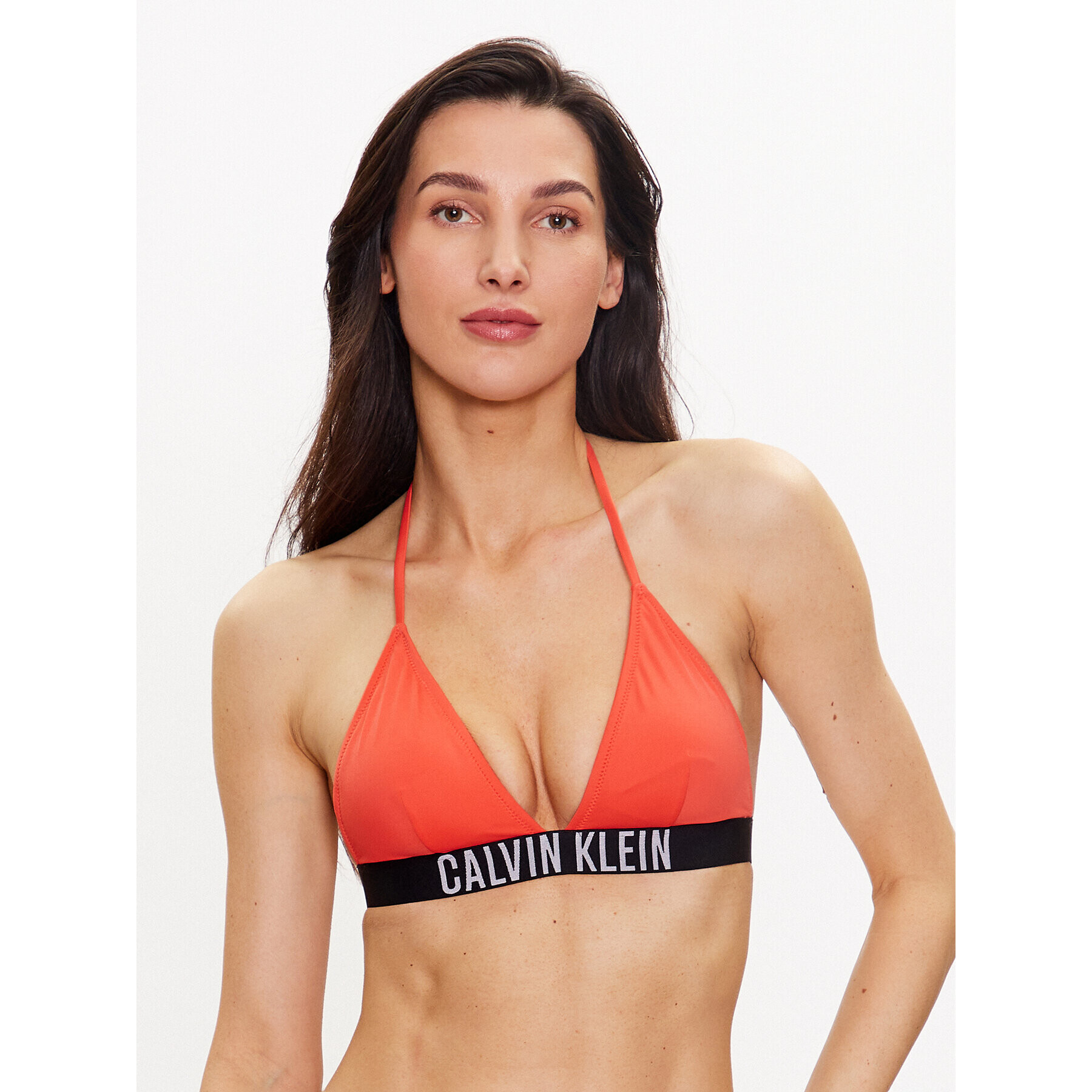 Calvin Klein Swimwear Bikini partea de sus KW0KW01963 Portocaliu - Pled.ro