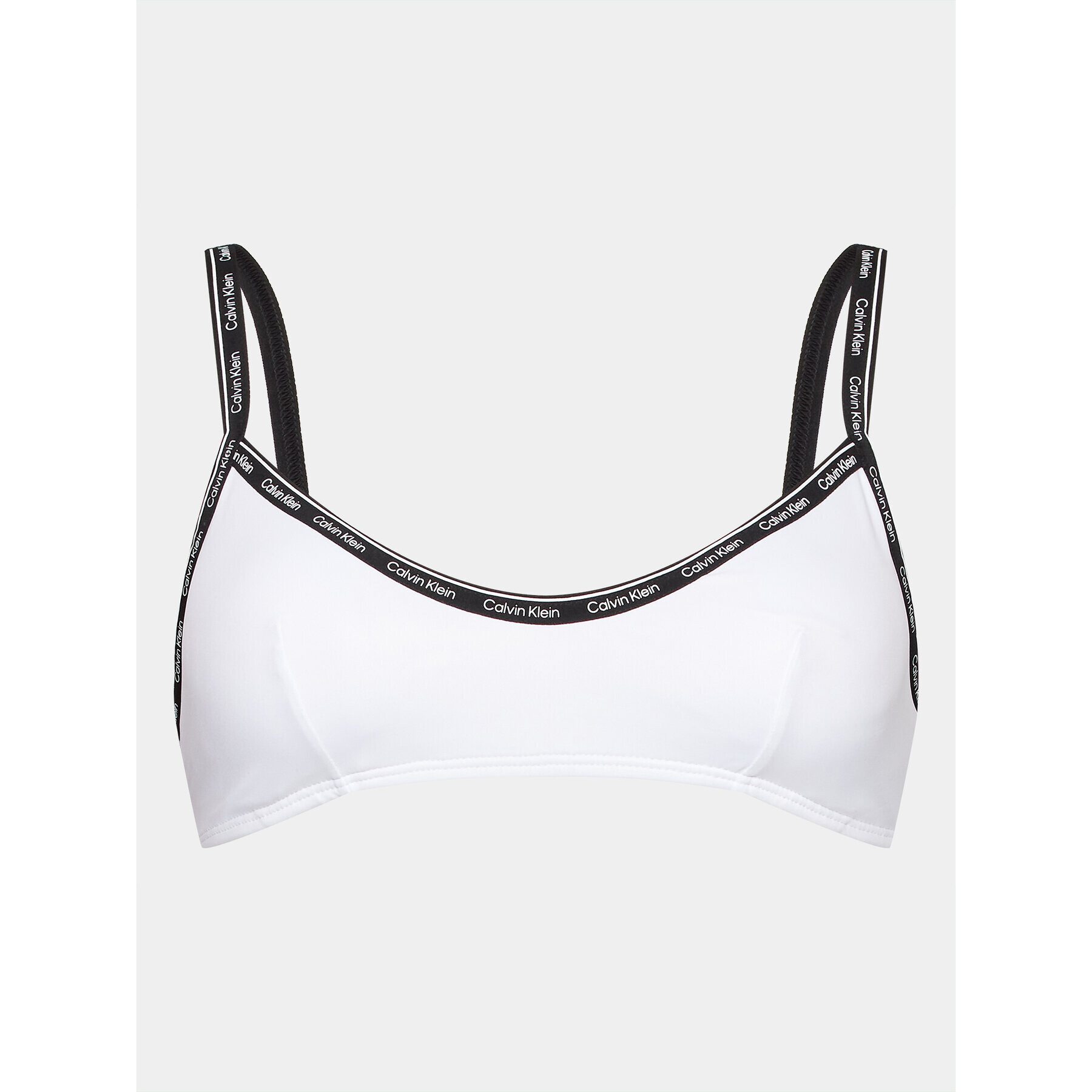 Calvin Klein Swimwear Bikini partea de sus KW0KW01978 Alb - Pled.ro