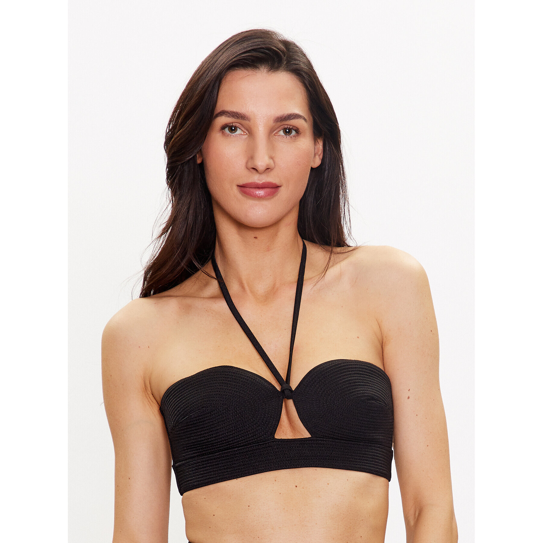 Calvin Klein Swimwear Bikini partea de sus KW0KW02144 Negru - Pled.ro