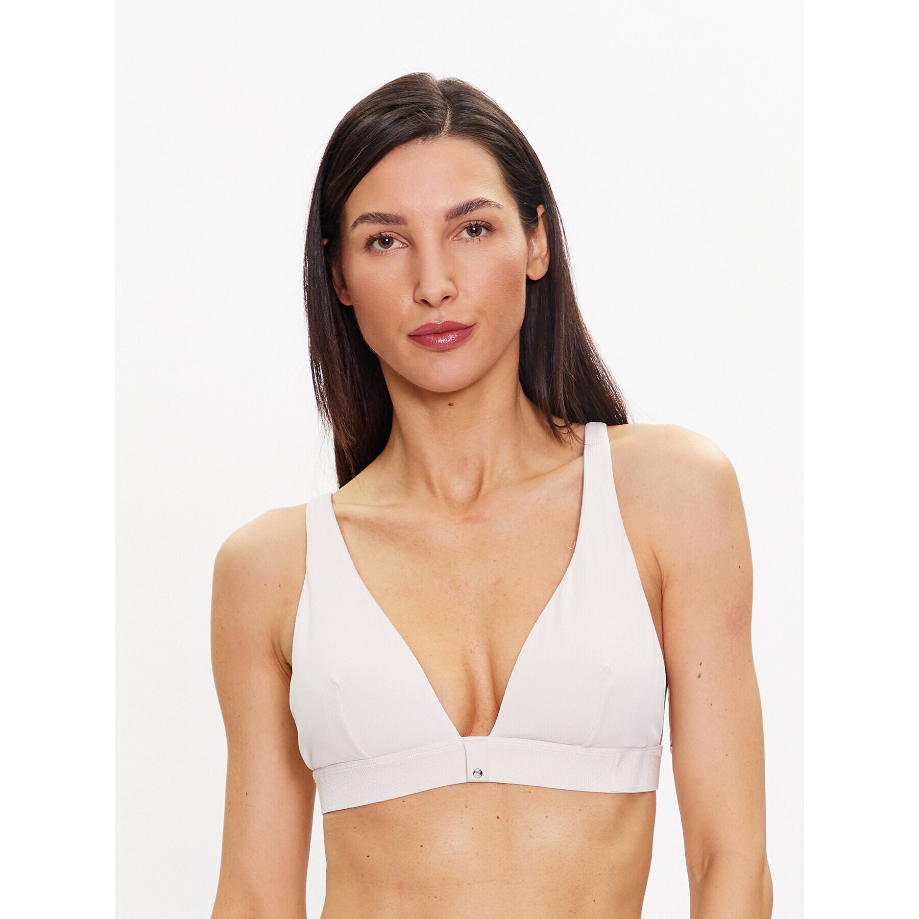 Calvin Klein Swimwear Bikini partea de sus KW0KW02147 Alb - Pled.ro