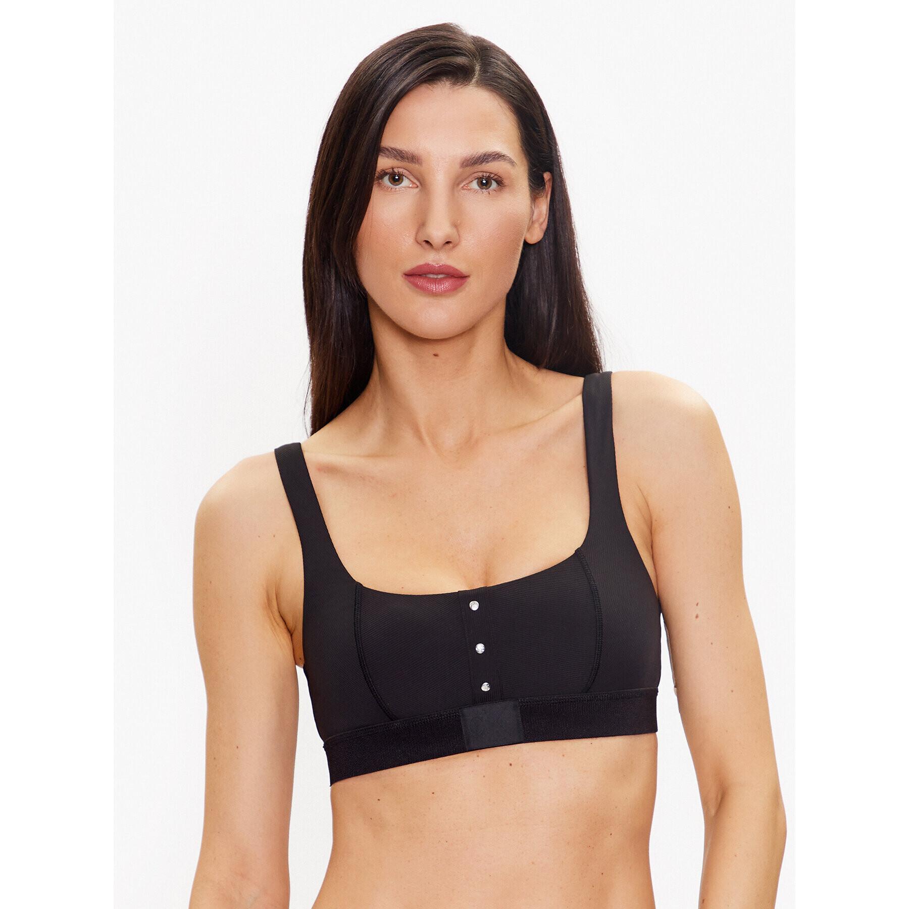 Calvin Klein Swimwear Bikini partea de sus KW0KW02148 Negru - Pled.ro