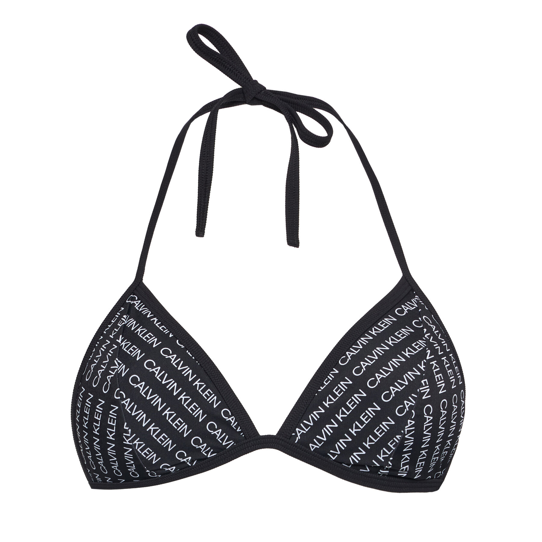 Calvin Klein Swimwear Bikini partea de sus Triangle KW0KW00892 Negru - Pled.ro