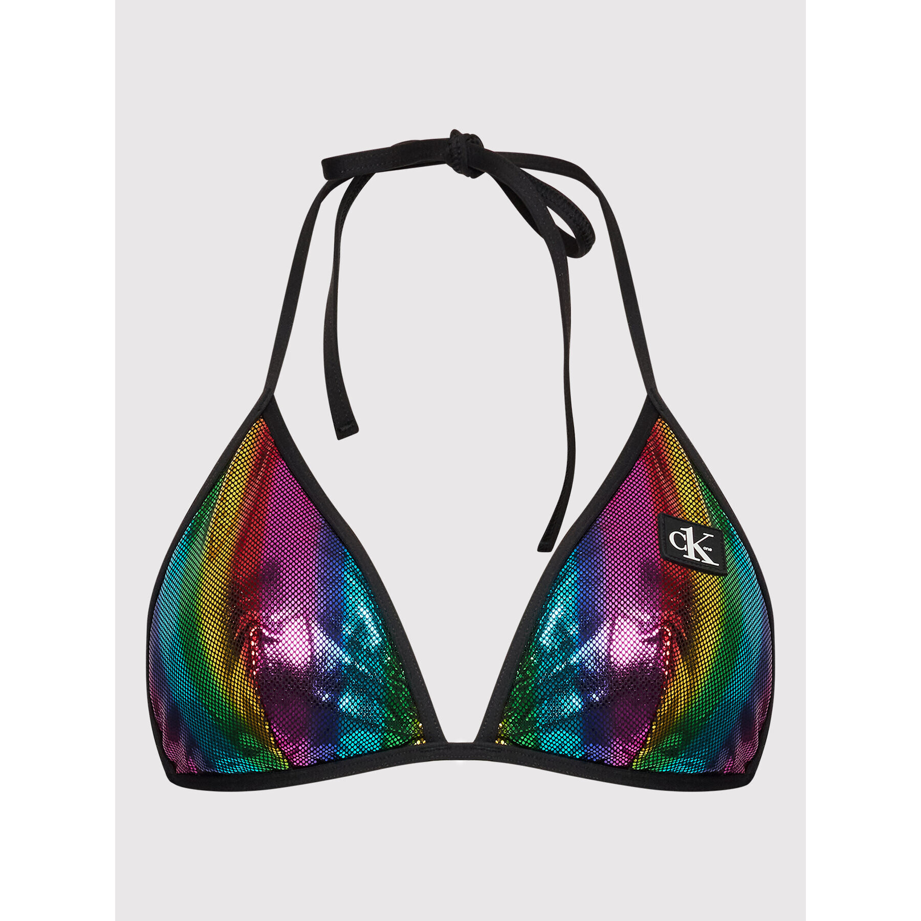 Calvin Klein Swimwear Bikini partea de sus Triangle Rp-Print KW0KW01840 Colorat - Pled.ro