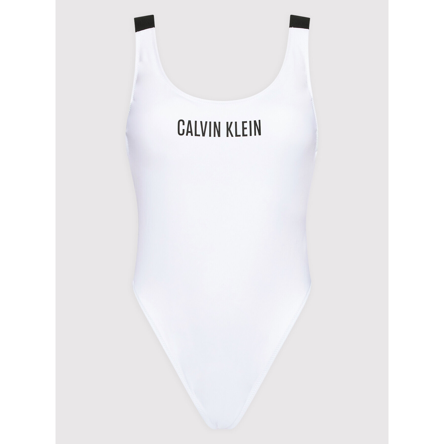 Calvin Klein Swimwear Costum de baie Intense Power KW0KW01597 Alb - Pled.ro