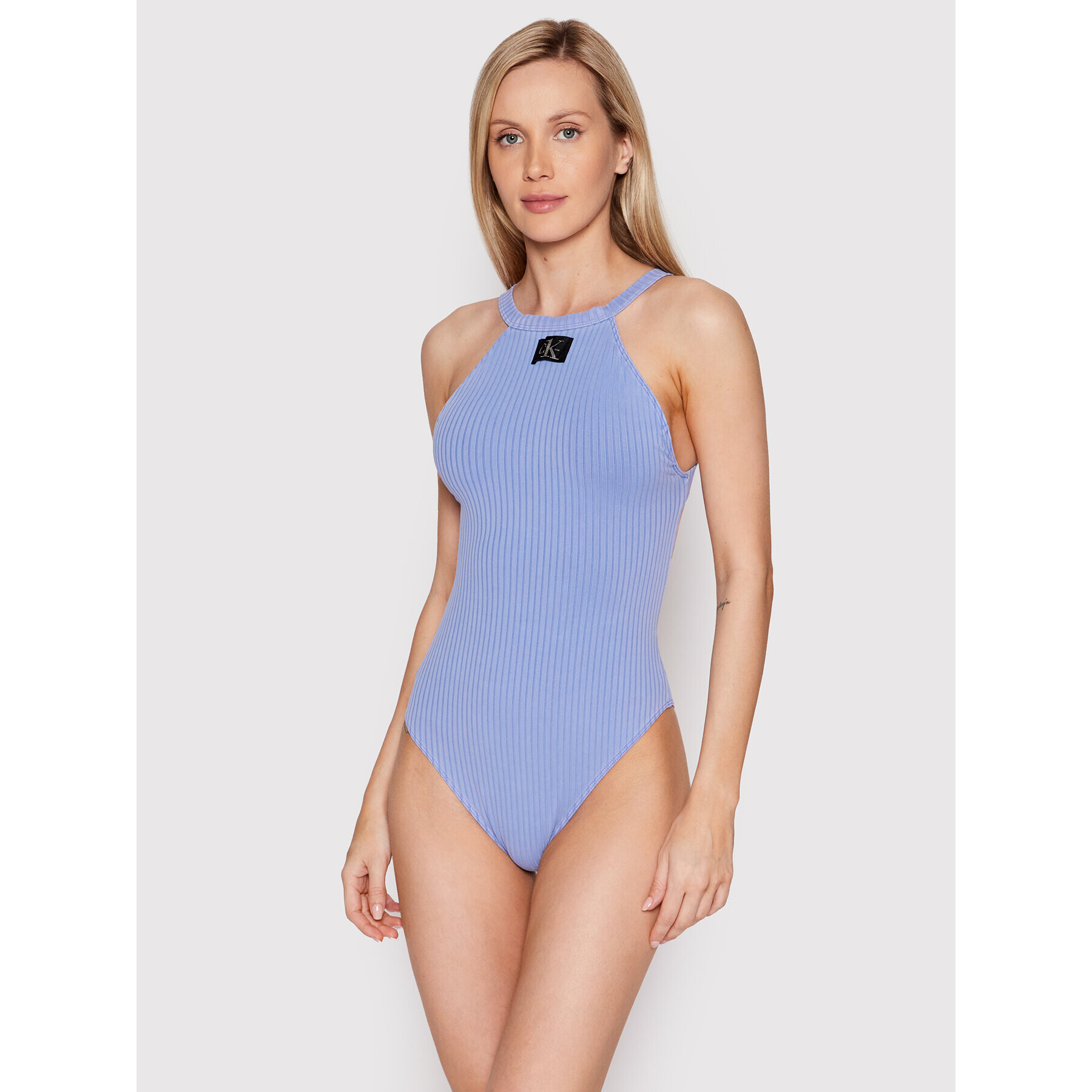 Calvin Klein Swimwear Costum de baie KW0KW01641 Violet - Pled.ro