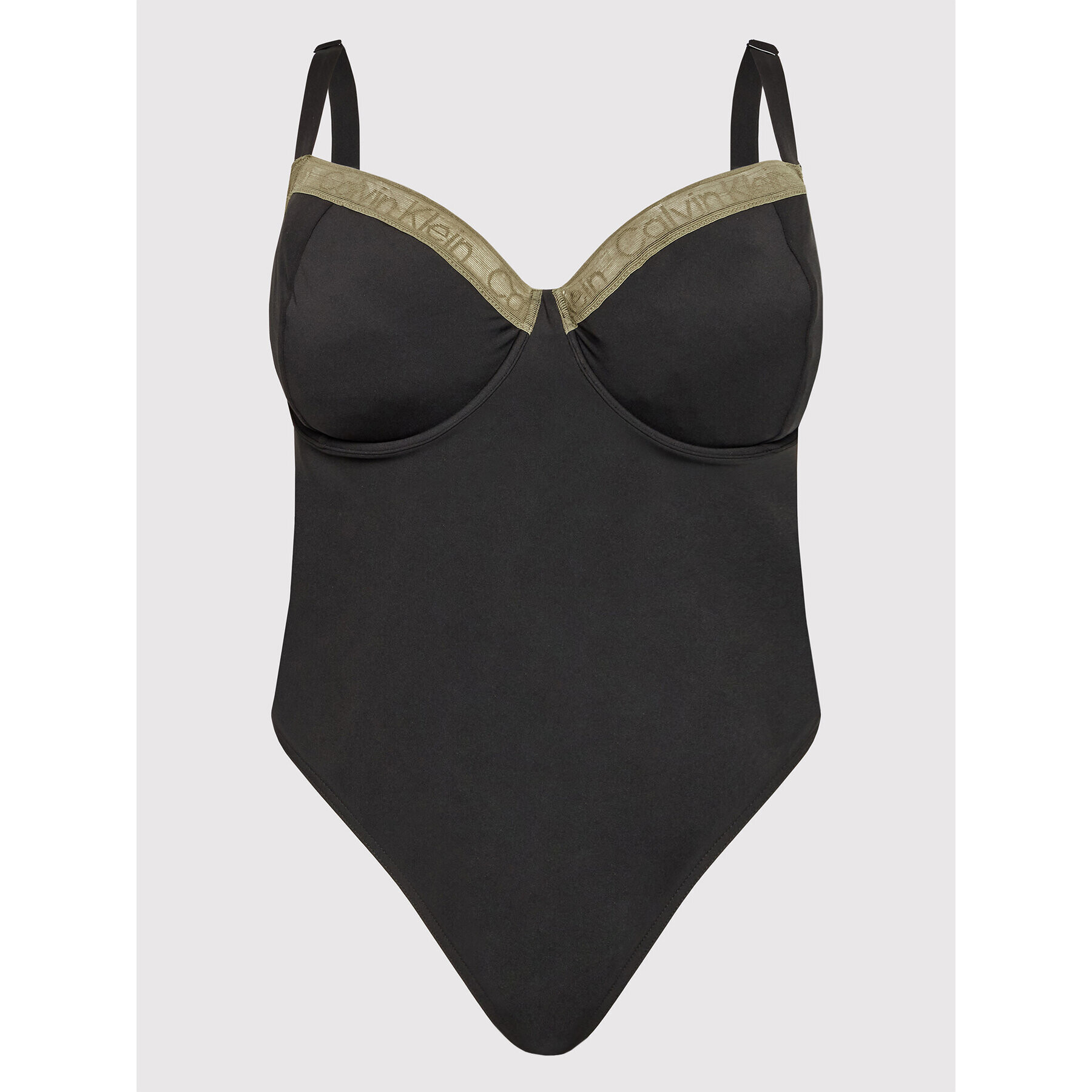 Calvin Klein Swimwear Costum de baie KW0KW01661 Negru - Pled.ro