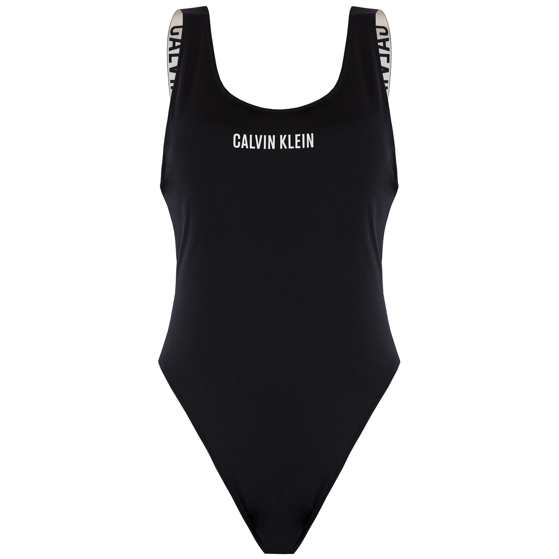 Calvin Klein Swimwear Costum de baie Scoop One Piece KW0KW00980 Negru - Pled.ro