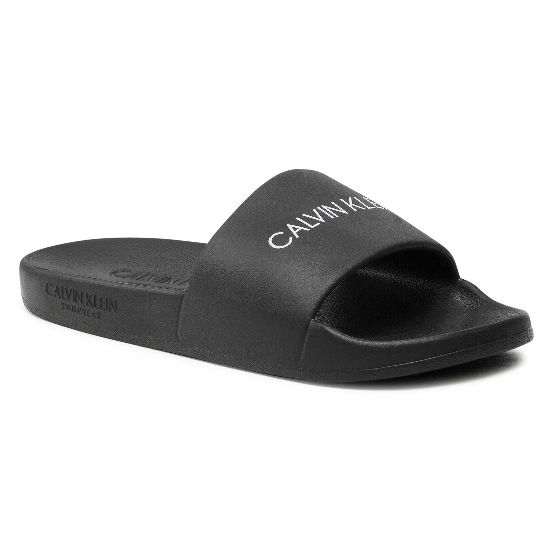 Calvin Klein Swimwear Șlapi One Mold Slide KK0KK00075 Negru - Pled.ro