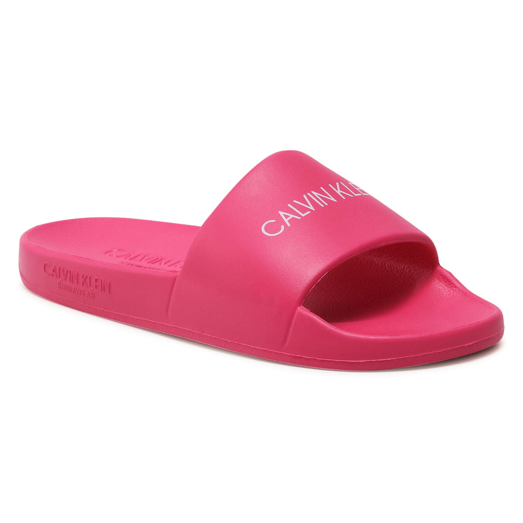 Calvin Klein Swimwear Șlapi One Mold Slide KK0KK00075 Roz - Pled.ro