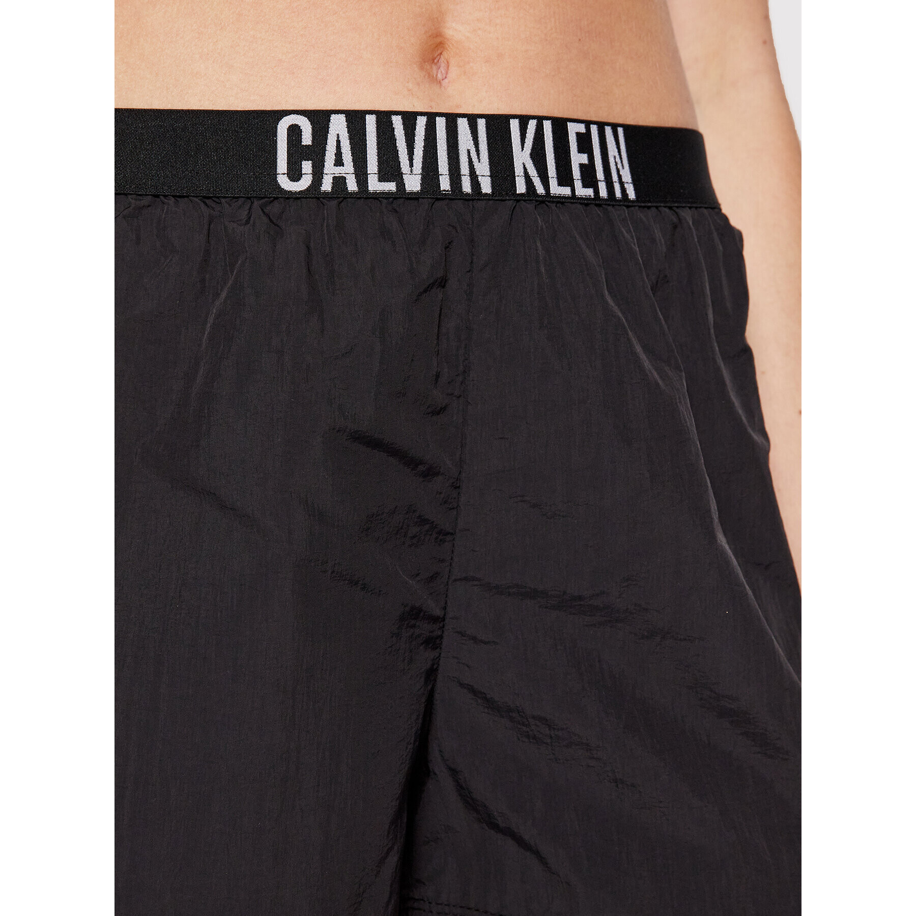 Calvin Klein Swimwear Pantaloni scurți de plajă KW0KW01777 Negru Regular Fit - Pled.ro