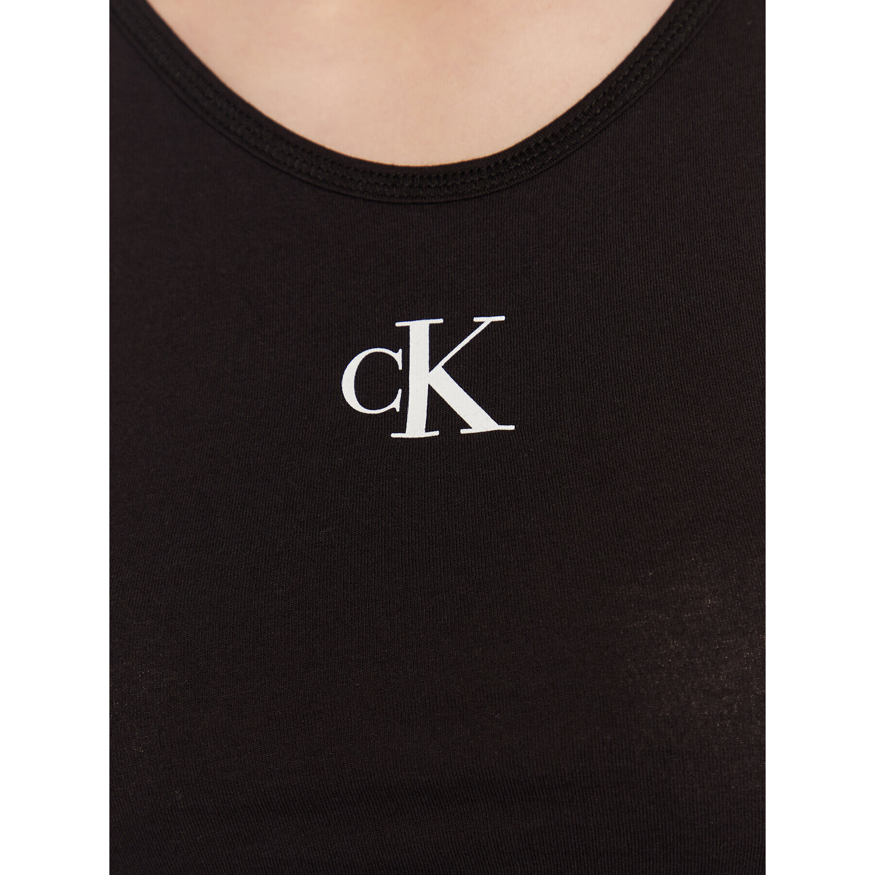 Calvin Klein Swimwear Top KW0KW02092 Negru Regular Fit - Pled.ro