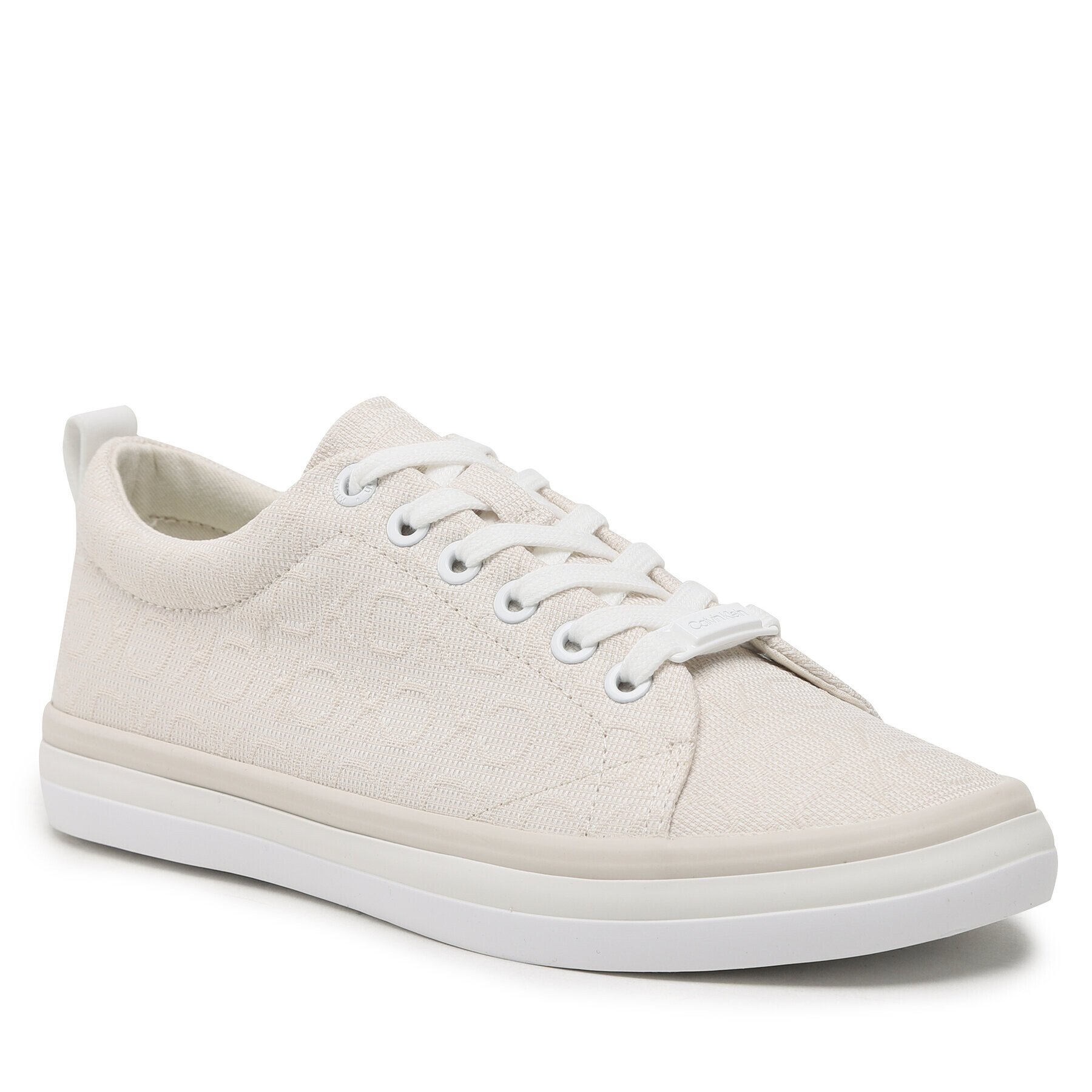 Calvin Klein Teniși Low Prof Vulc Lace Up HW0HW01410 Bej - Pled.ro