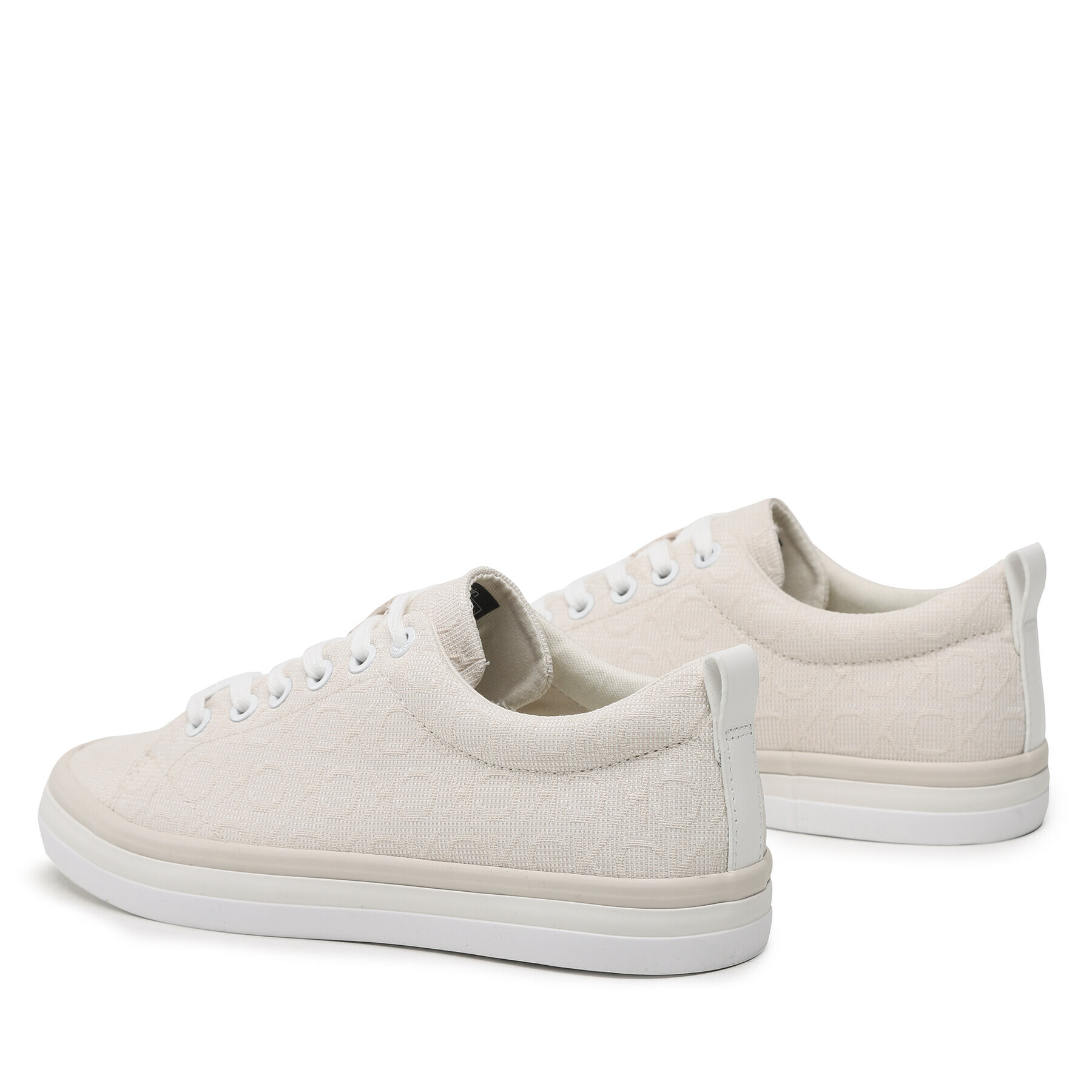 Calvin Klein Teniși Low Prof Vulc Lace Up HW0HW01410 Bej - Pled.ro