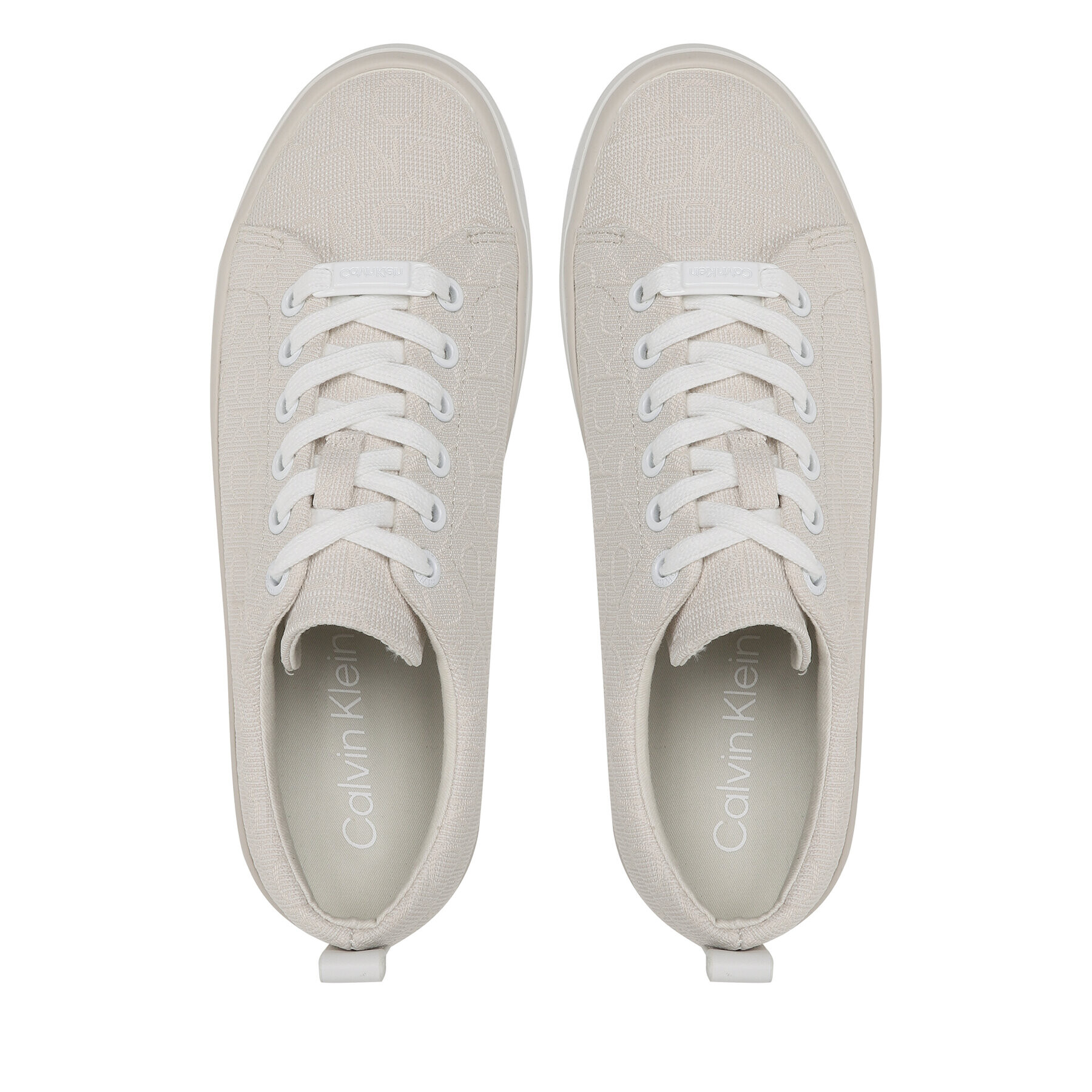 Calvin Klein Teniși Low Prof Vulc Lace Up HW0HW01410 Bej - Pled.ro