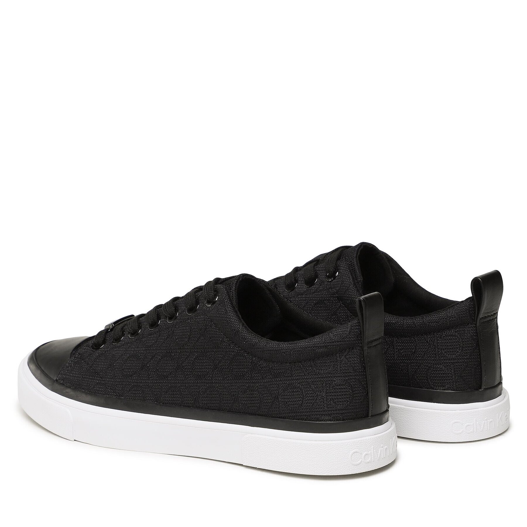 Calvin Klein Teniși Vulc Lace-Up - Mono Jq HW0HW01777 Negru - Pled.ro