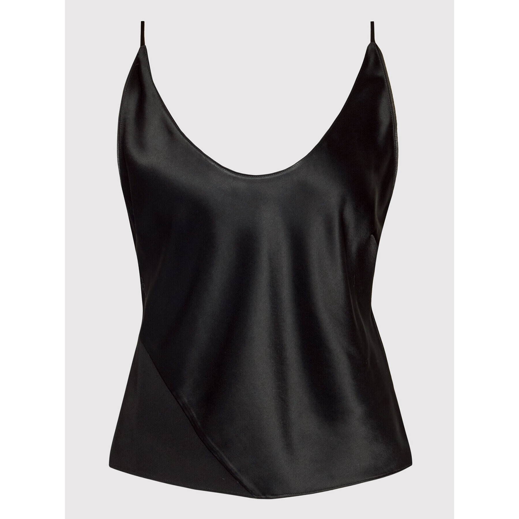 Calvin Klein Top Acetate Sheer K20K203501 Negru Regular Fit - Pled.ro