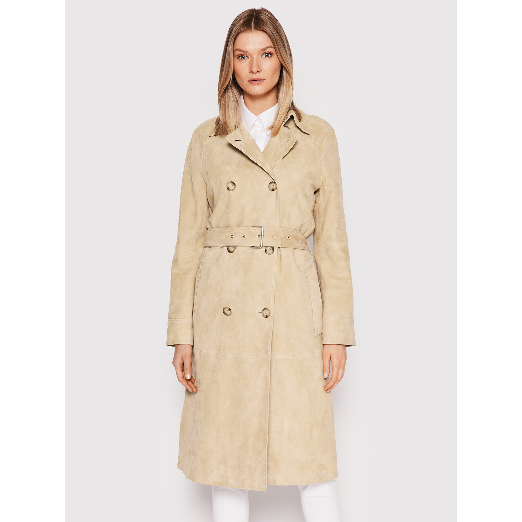 Calvin Klein Trench K20K203683 Bej Regular Fit - Pled.ro