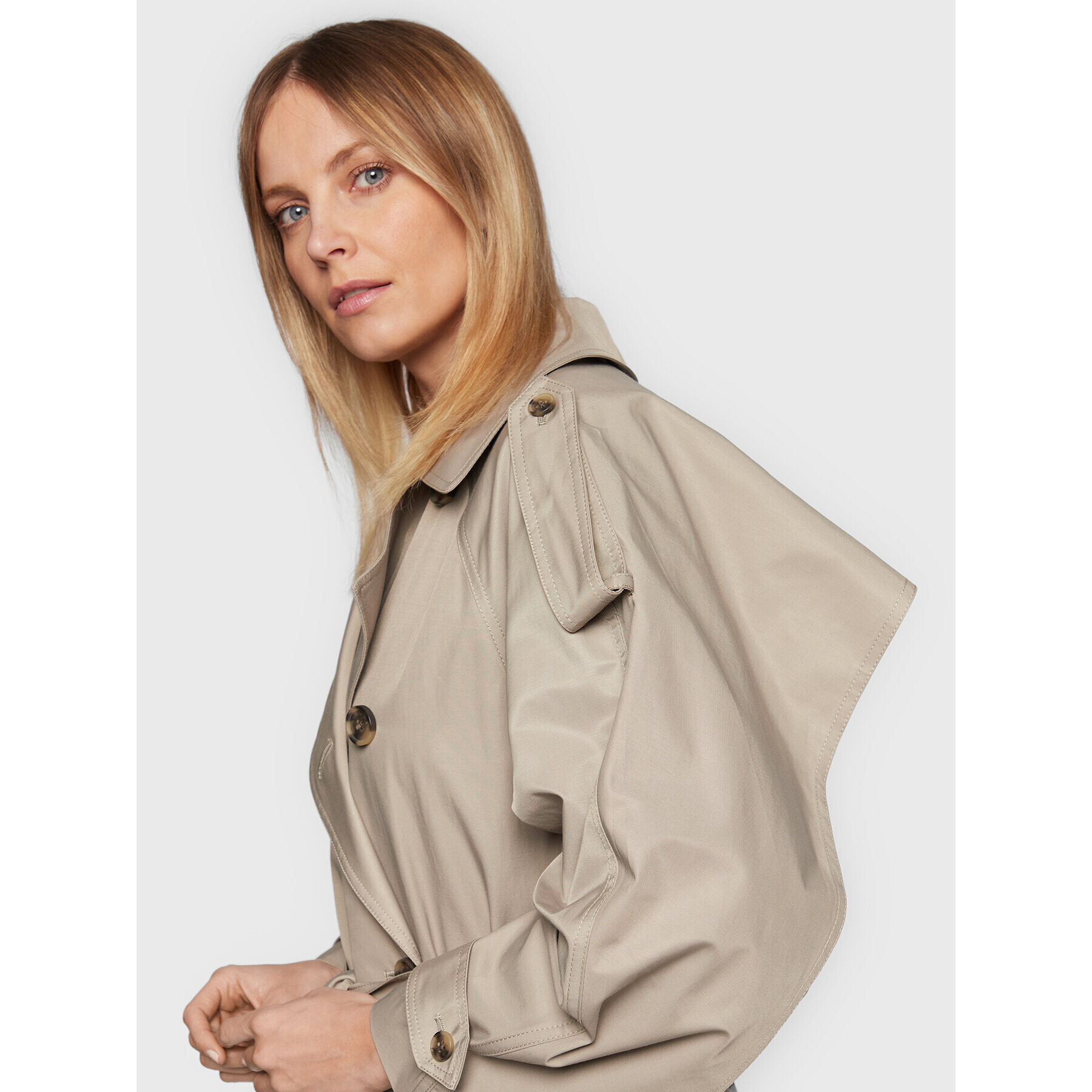 Calvin Klein Trench K20K204997 Verde Oversize - Pled.ro