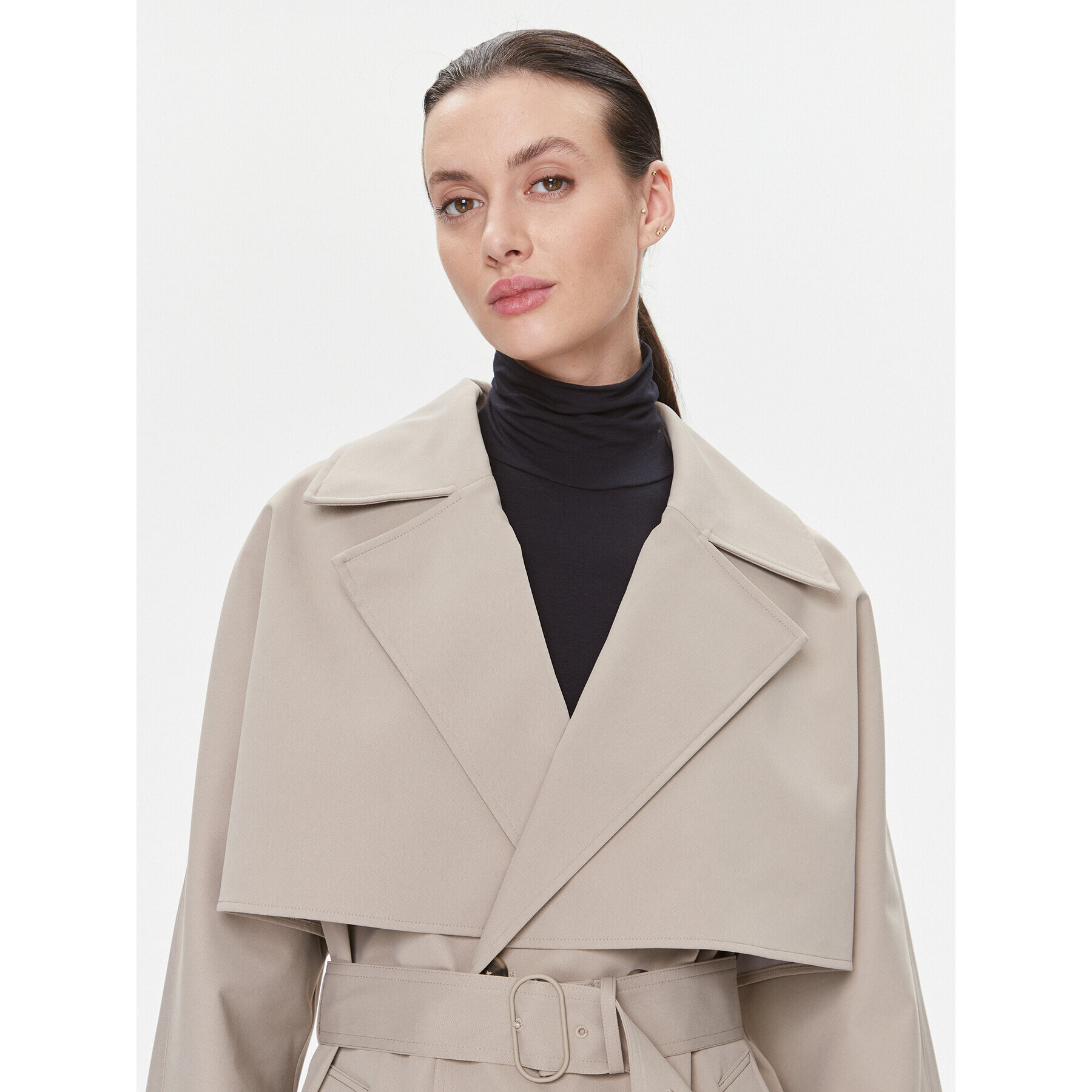 Calvin Klein Trench K20K205939 Bej Regular Fit - Pled.ro