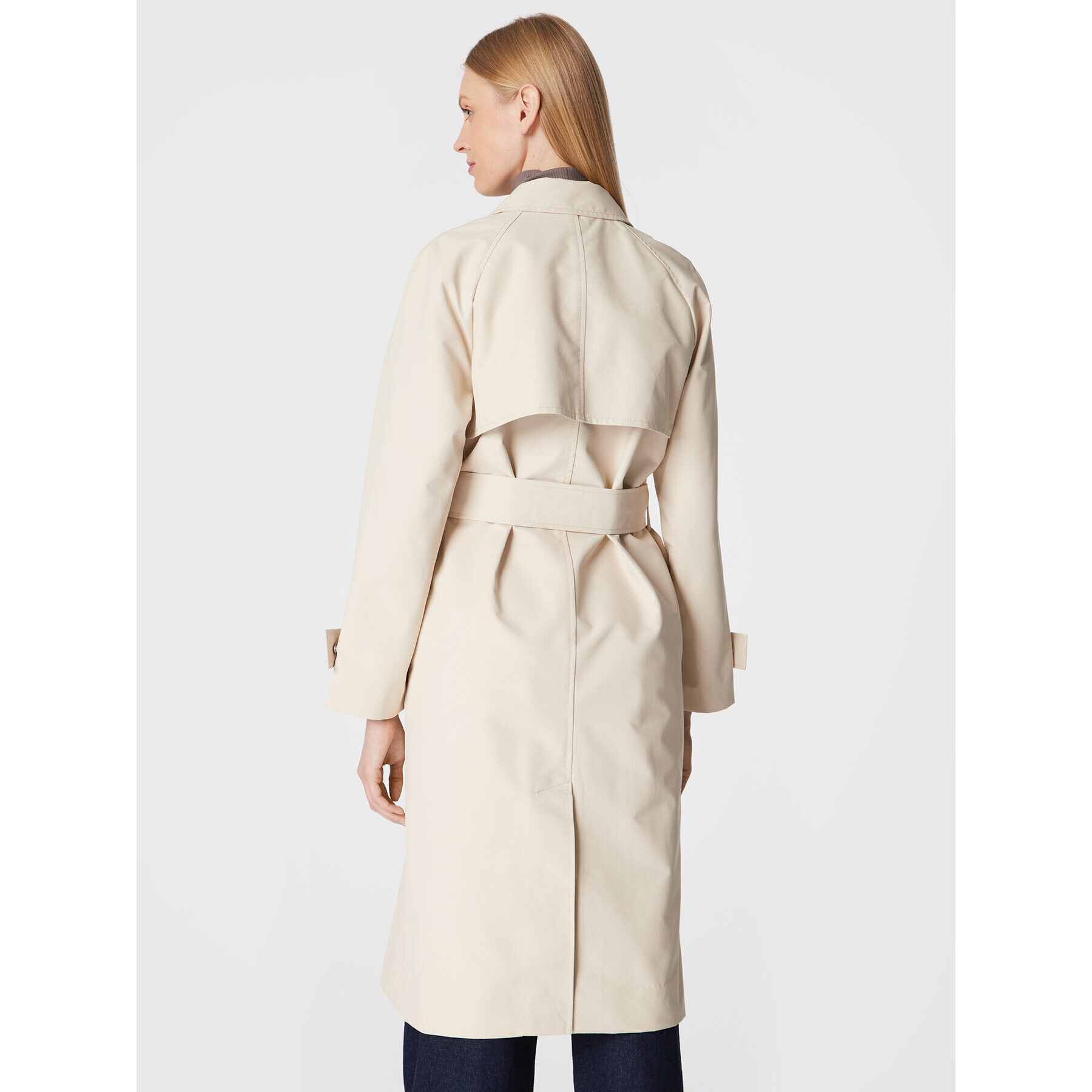 Calvin Klein Trench Technical K20K204162 Écru Regular Fit - Pled.ro