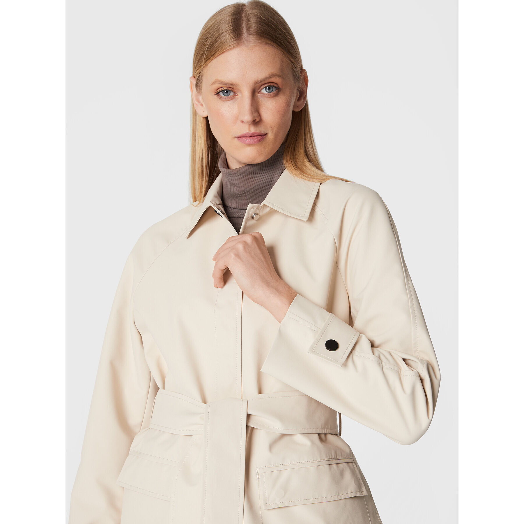 Calvin Klein Trench Technical K20K204162 Écru Regular Fit - Pled.ro