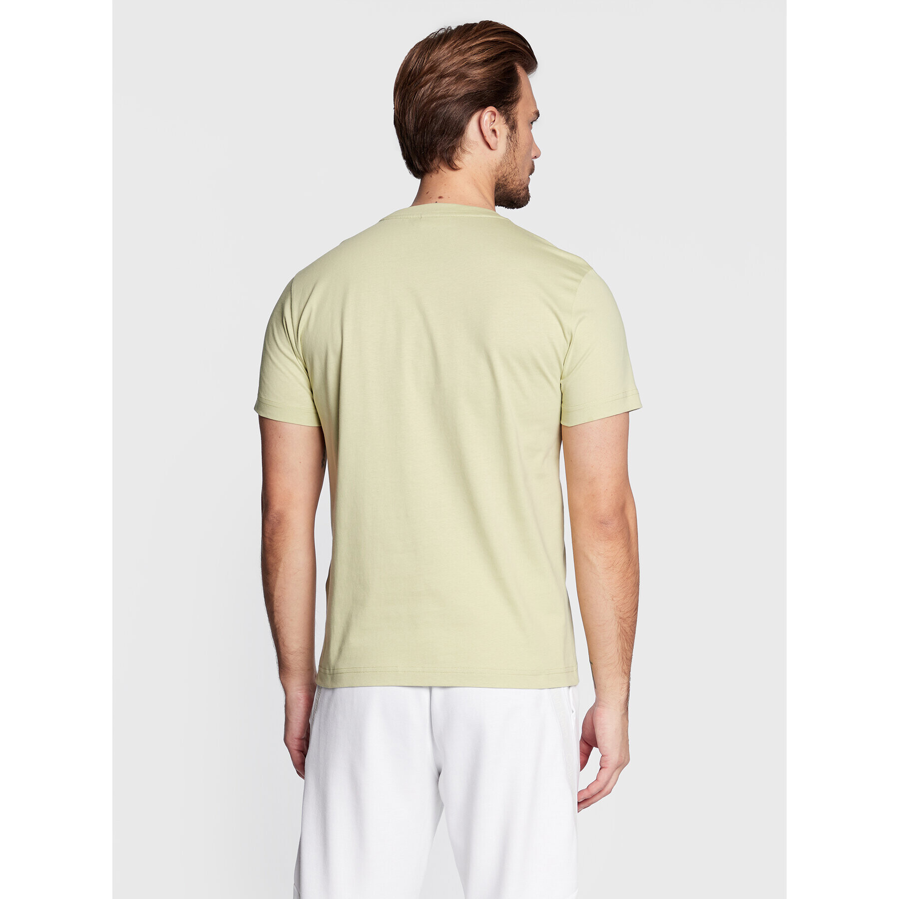 Calvin Klein Tricou Front Logo K10K103078 Verde Regular Fit - Pled.ro