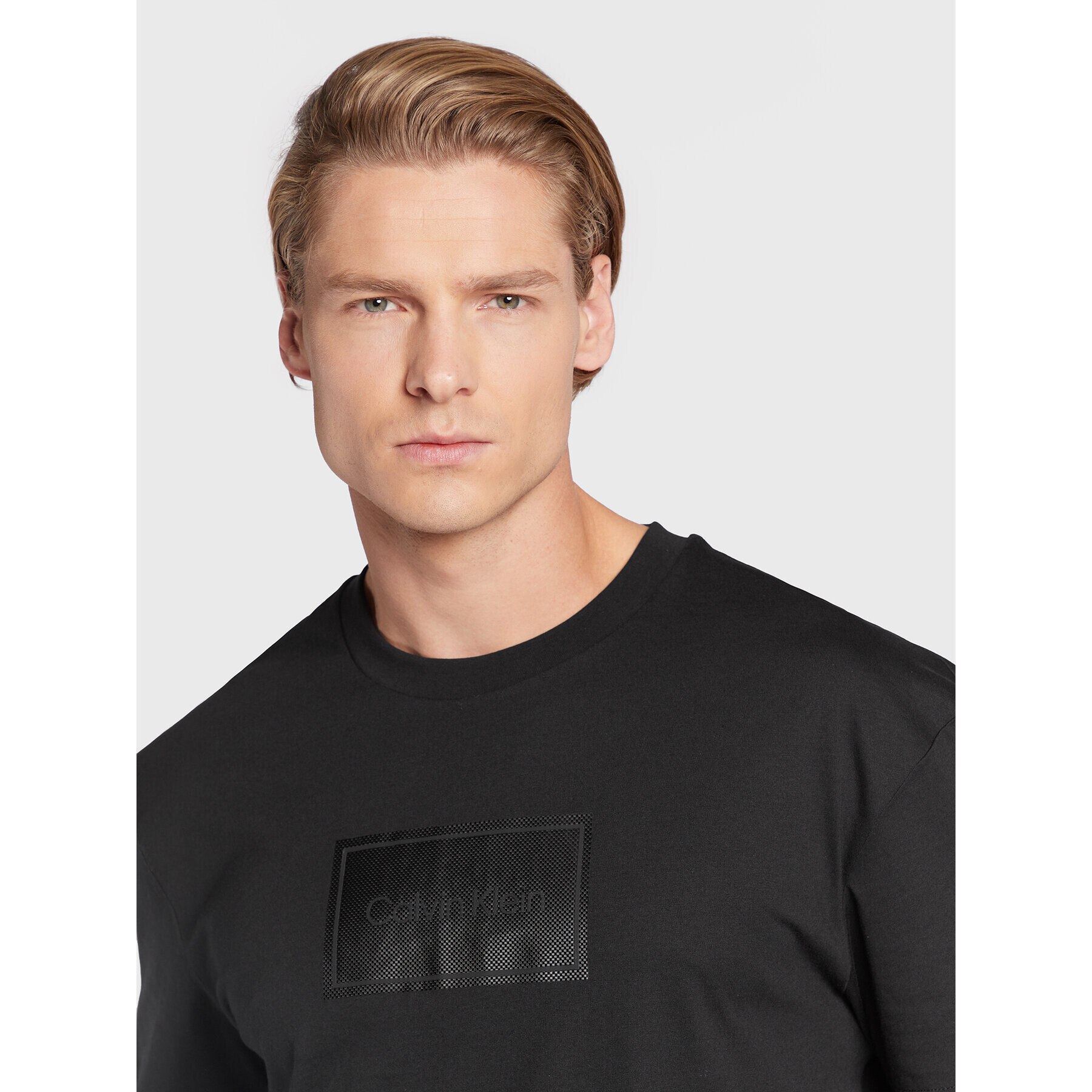 Calvin Klein Tricou K10K110115 Negru Regular Fit - Pled.ro