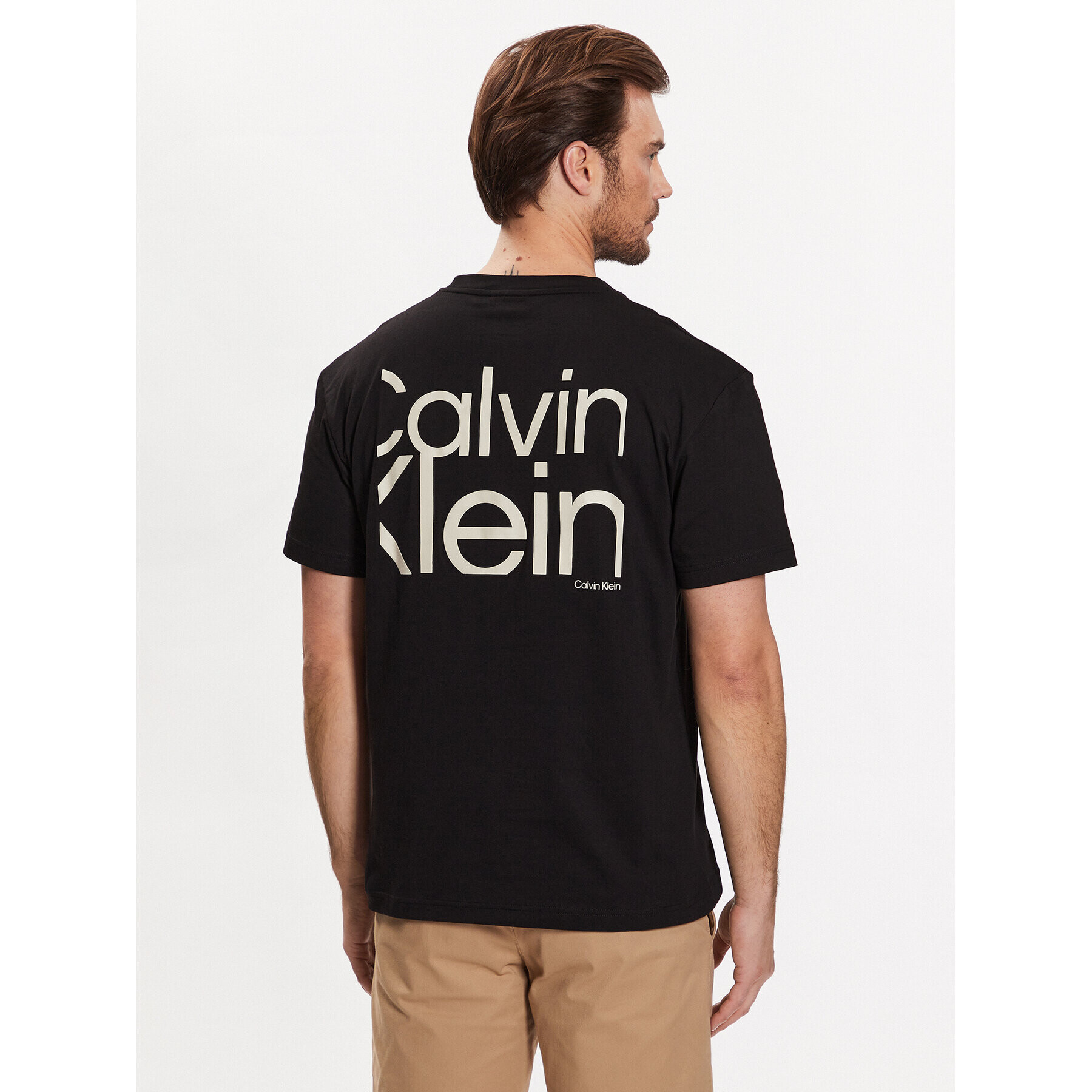 Calvin Klein Tricou K10K111124 Negru Regular Fit - Pled.ro