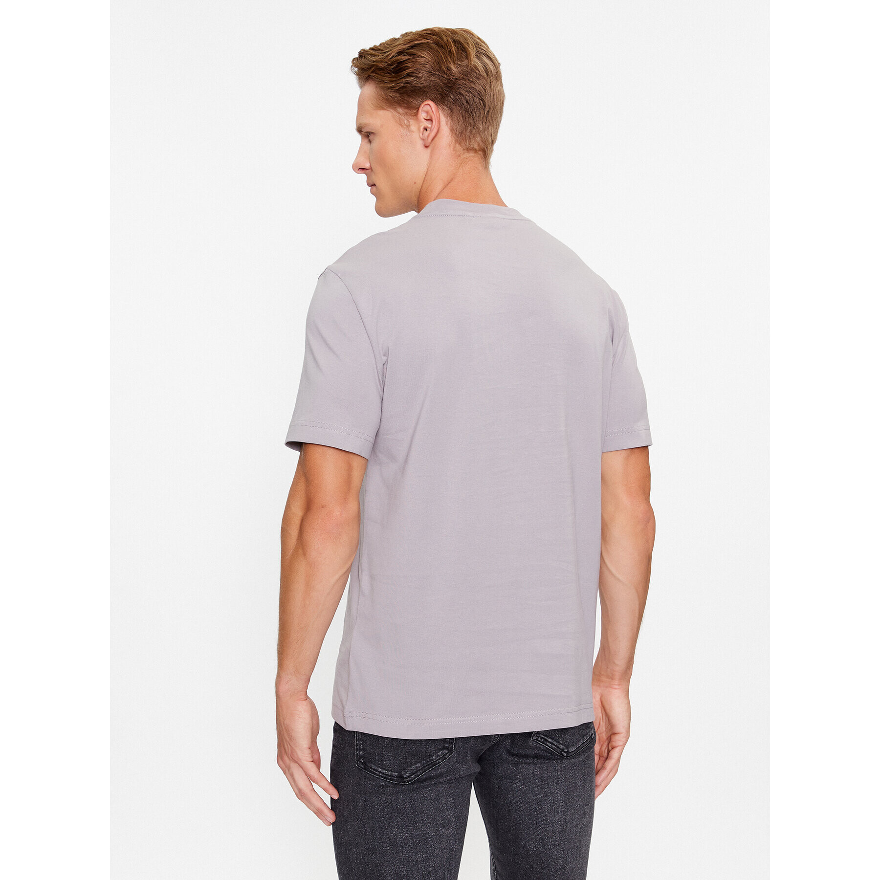 Calvin Klein Tricou K10K111841 Gri Regular Fit - Pled.ro