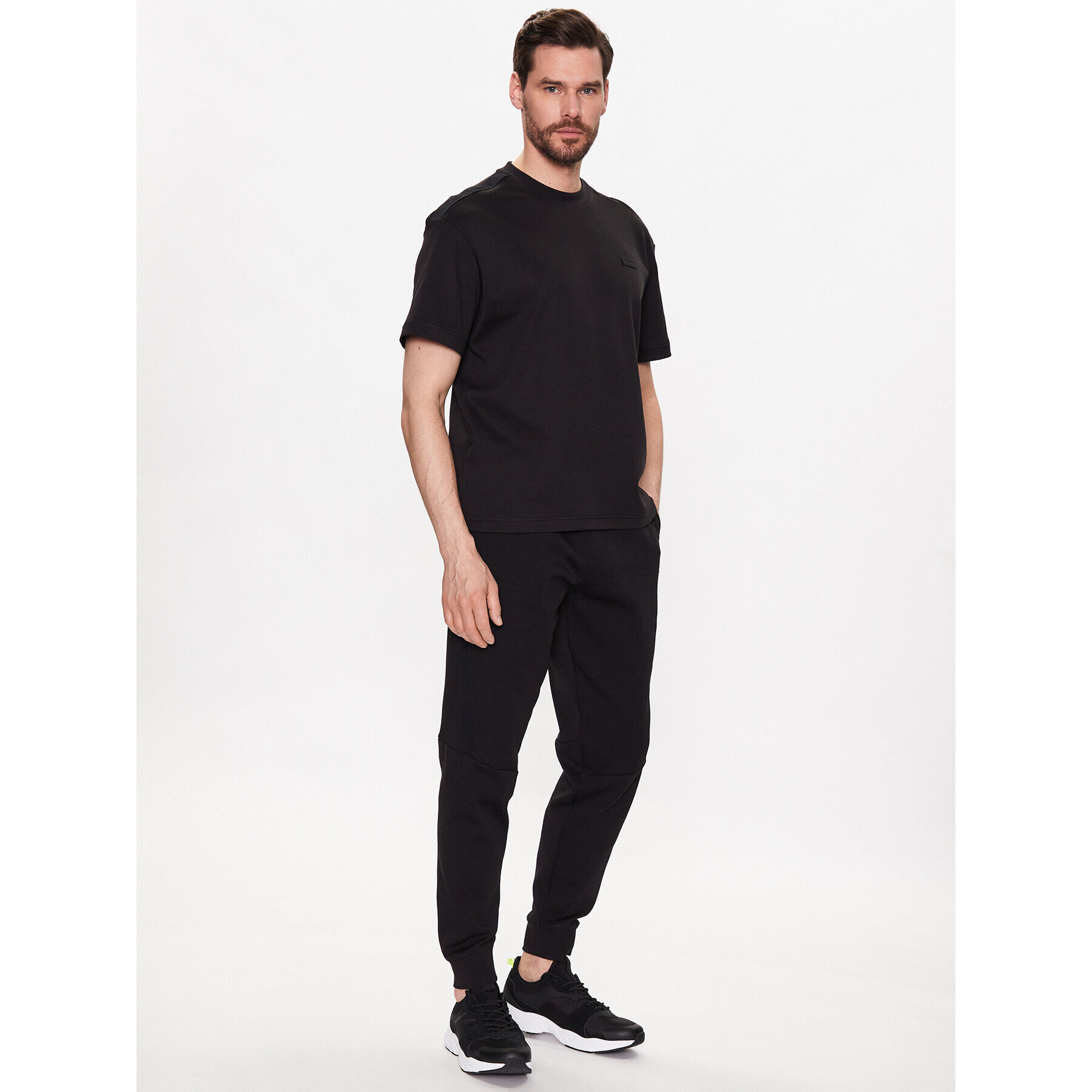 Calvin Klein Tricou Logo K10K111177 Negru Regular Fit - Pled.ro