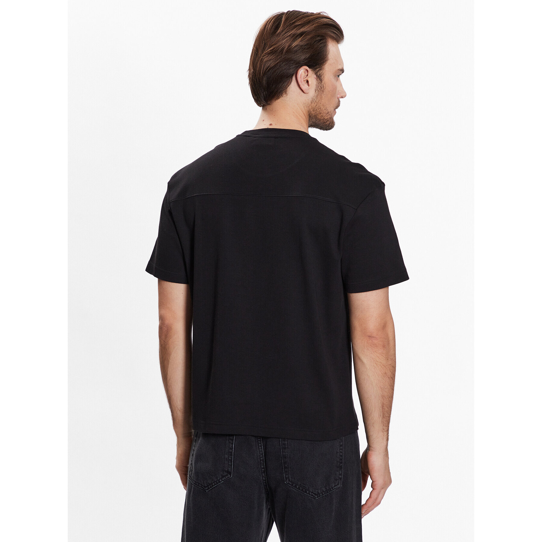 Calvin Klein Tricou Motion Graphic Comfort T-Shirt K10K111116 Negru Regular Fit - Pled.ro