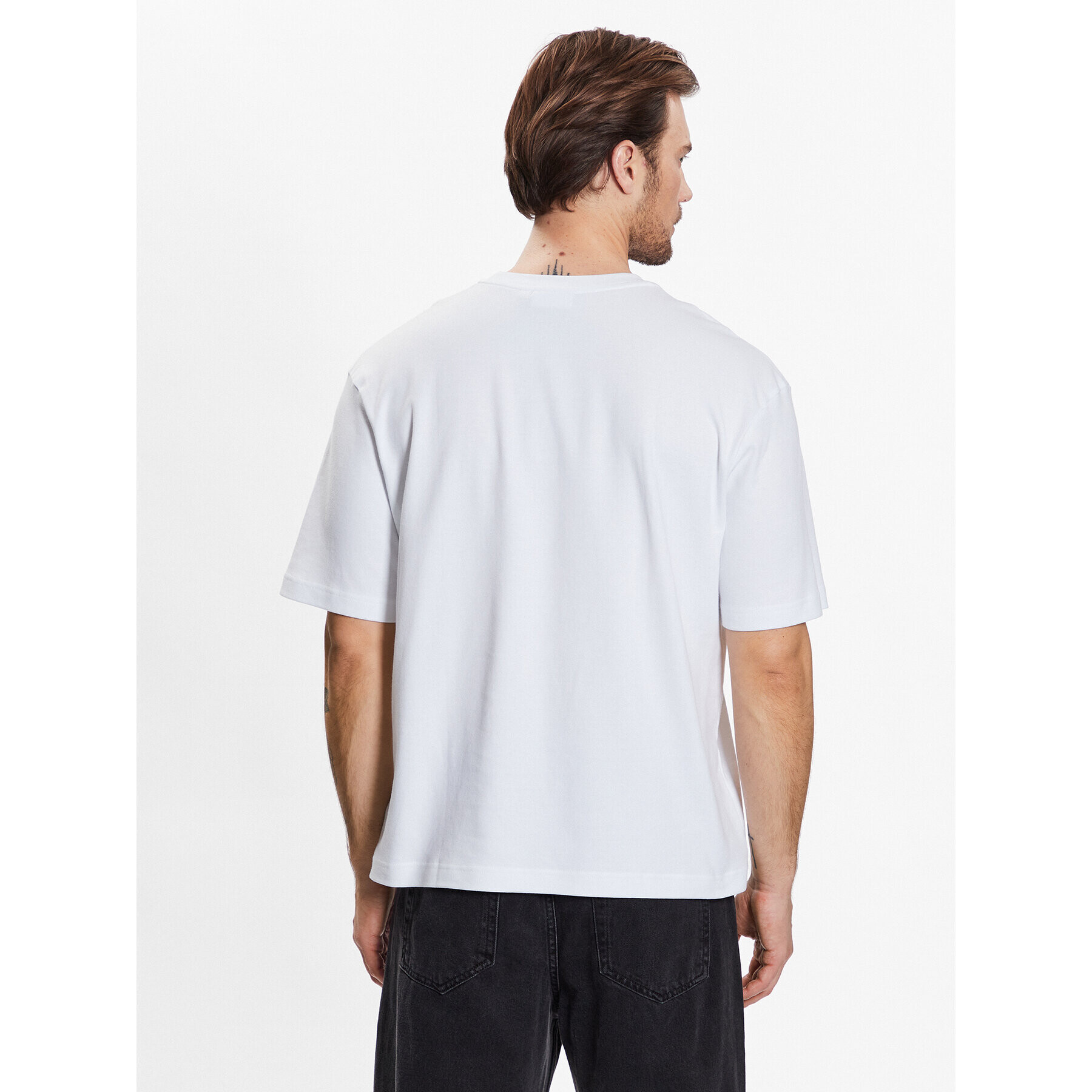 Calvin Klein Tricou Motion Logo Modern Comfort Tee K10K111126 Alb Regular Fit - Pled.ro