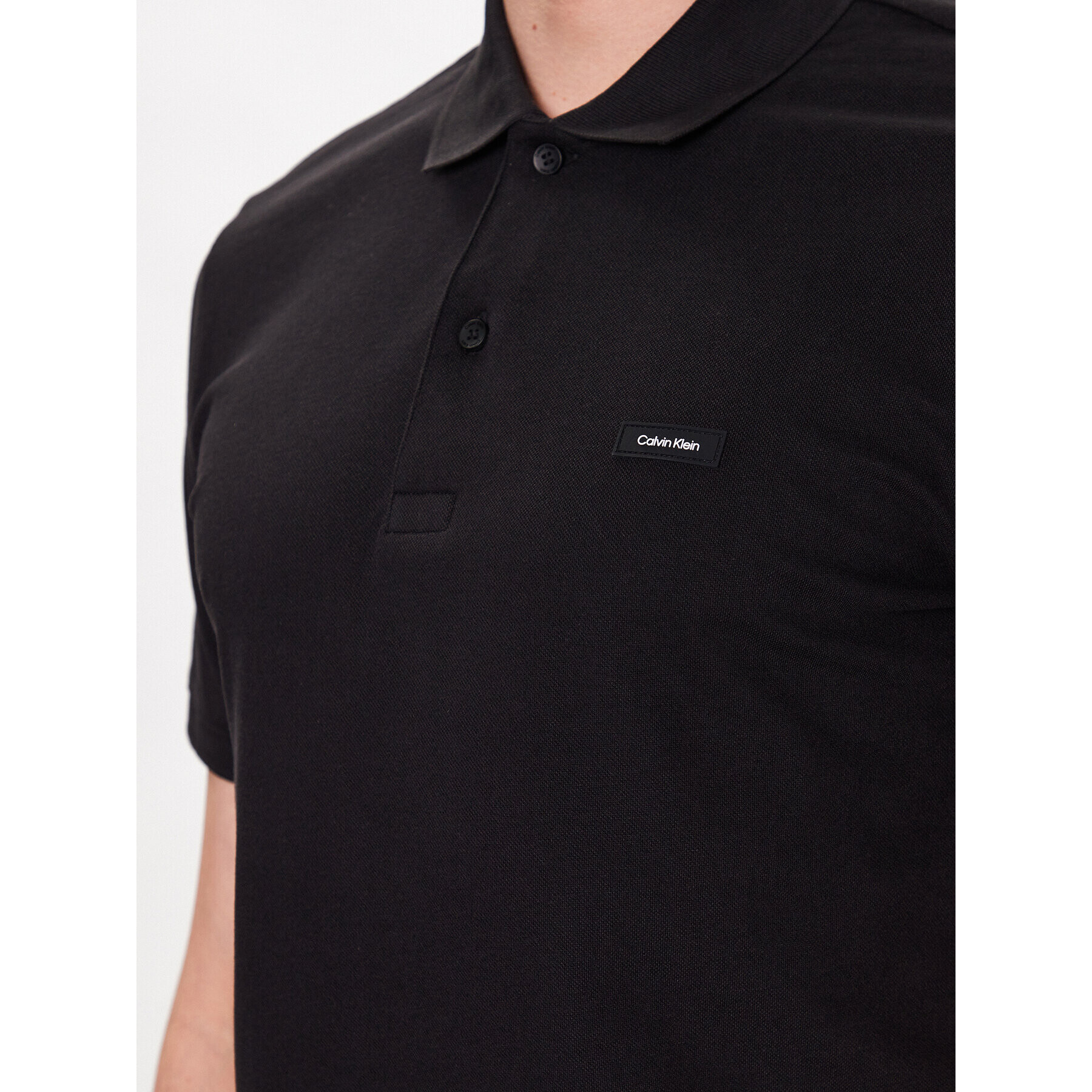 Calvin Klein Tricou polo K10K111196 Negru Slim Fit - Pled.ro