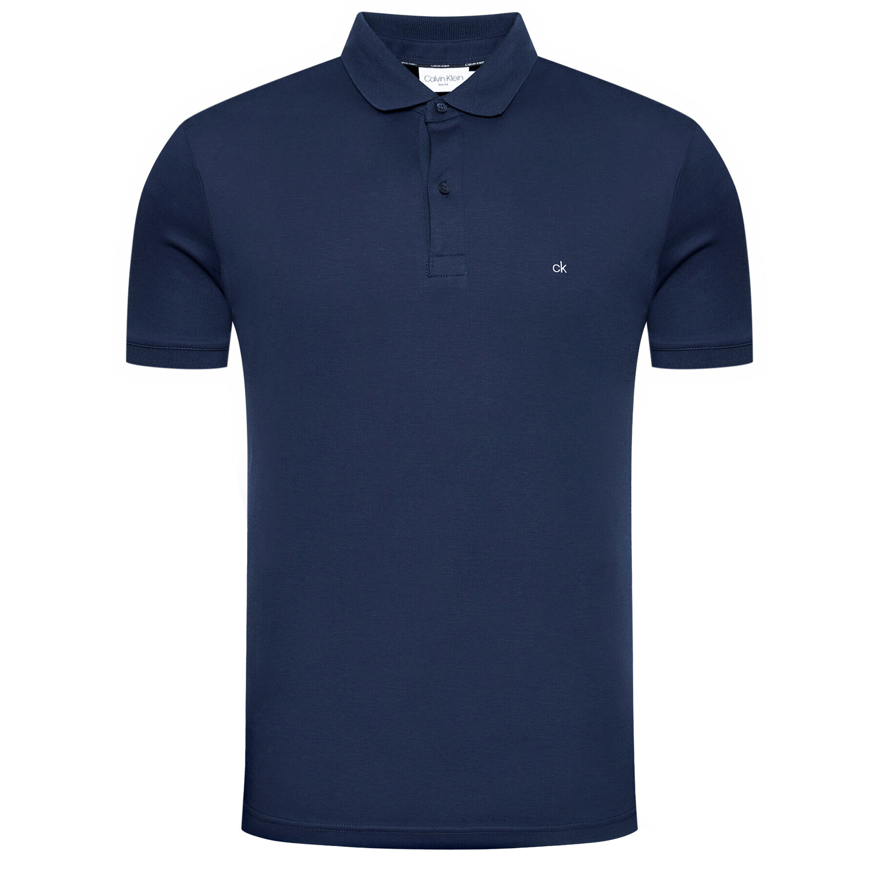 Calvin Klein Tricou polo Liquid Touch K10K107090 Bleumarin Slim Fit - Pled.ro