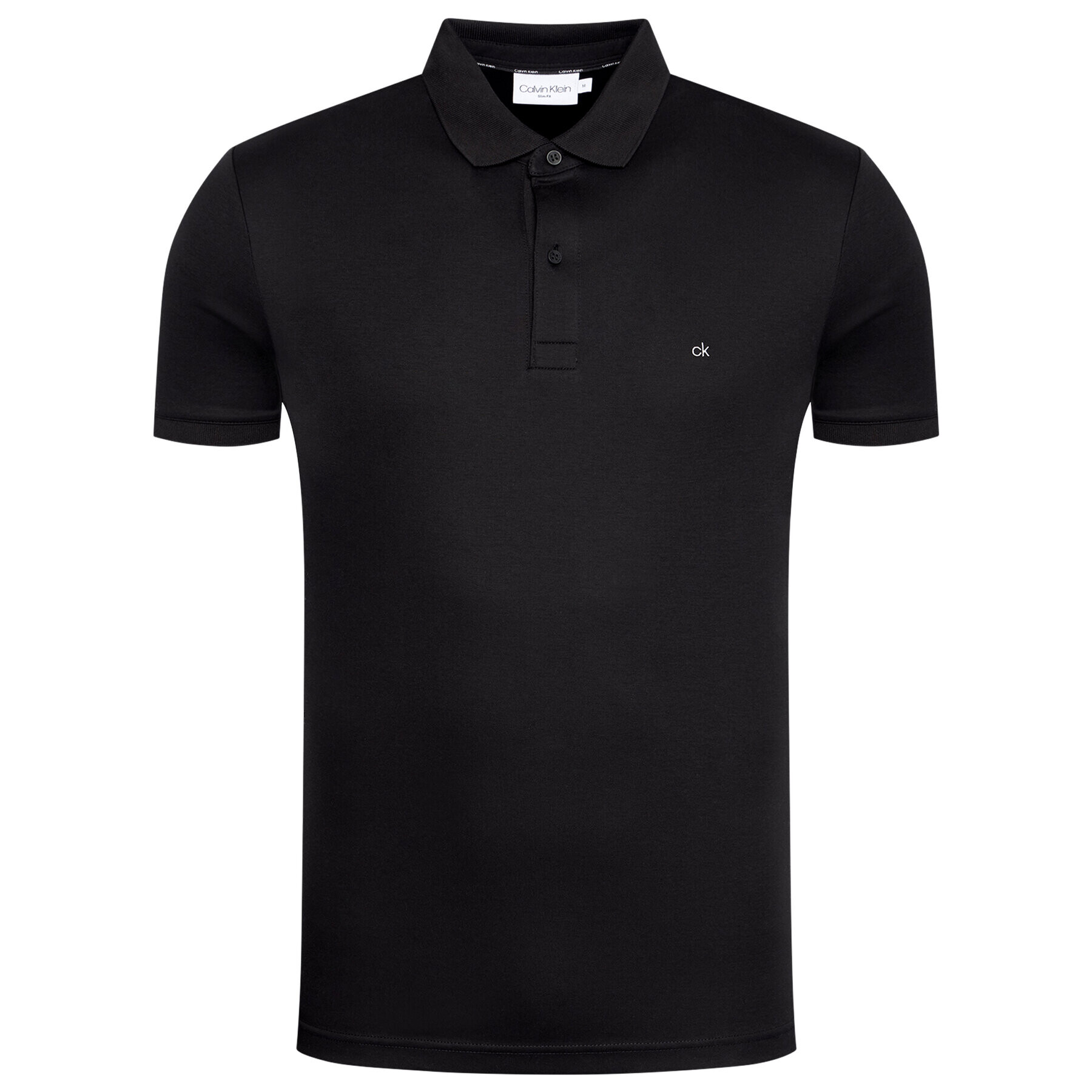 Calvin Klein Tricou polo Liquid Touch K10K107090 Negru Slim Fit - Pled.ro