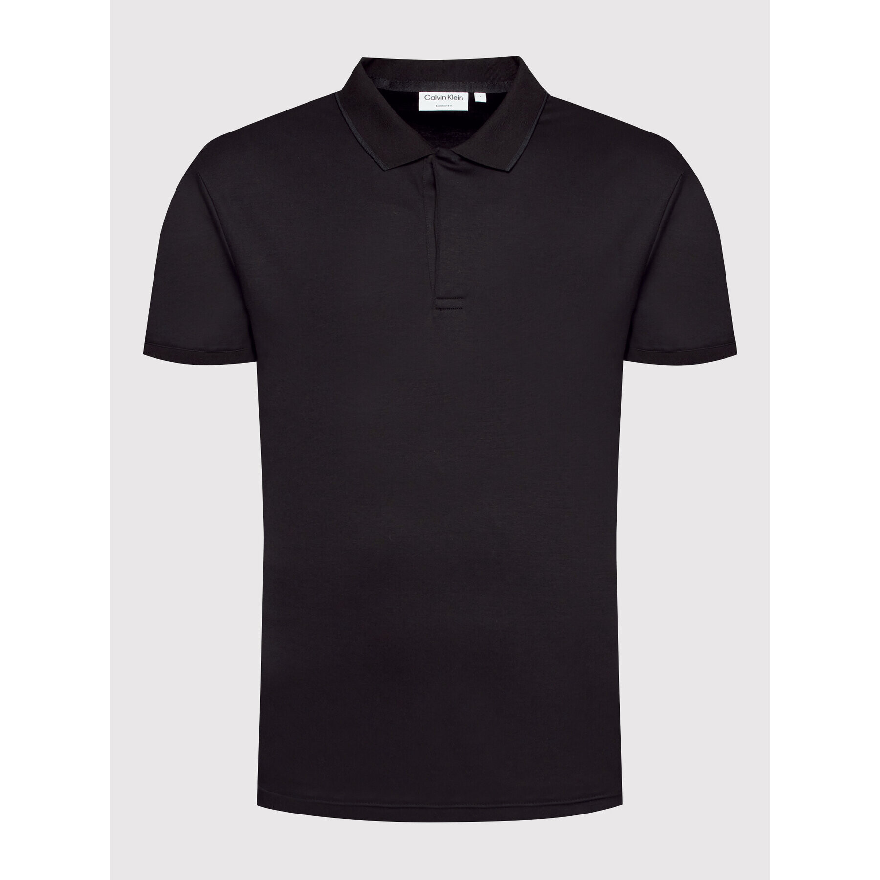 Calvin Klein Tricou polo Liquid Touch K10K108722 Negru Comfort Fit - Pled.ro