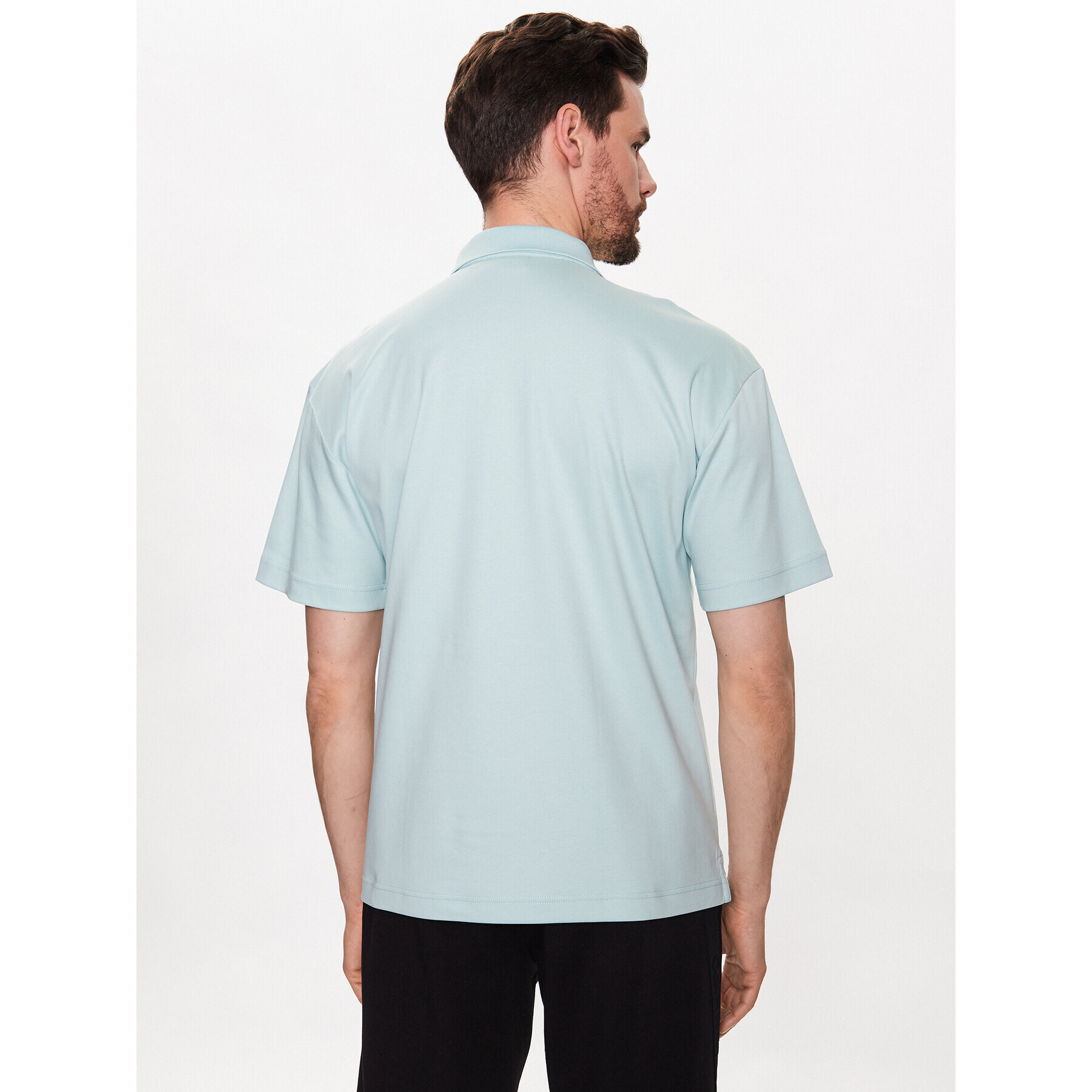 Calvin Klein Tricou polo Logo K10K111195 Verde Regular Fit - Pled.ro