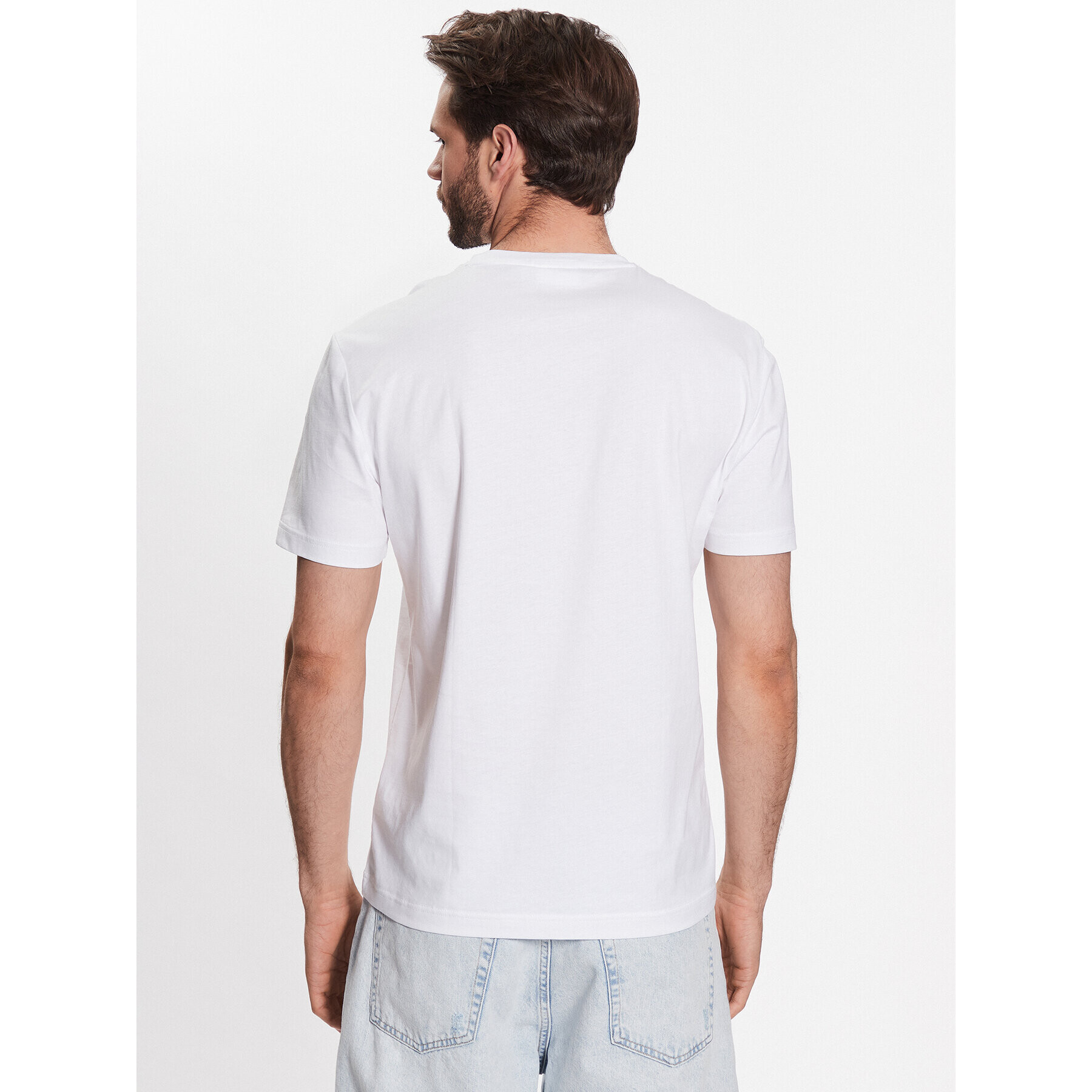 Calvin Klein Tricou Smooth K10K110589 Alb Regular Fit - Pled.ro