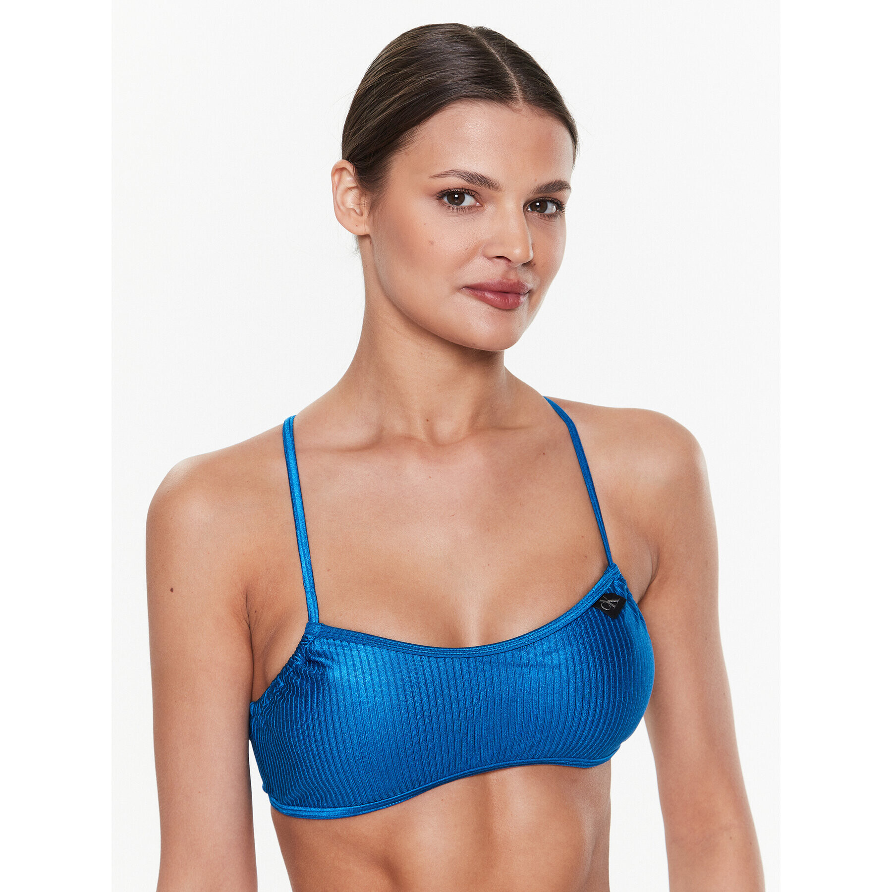 Calvin Klein Underwear Bikini partea de sus KW0KW01948 Albastru - Pled.ro