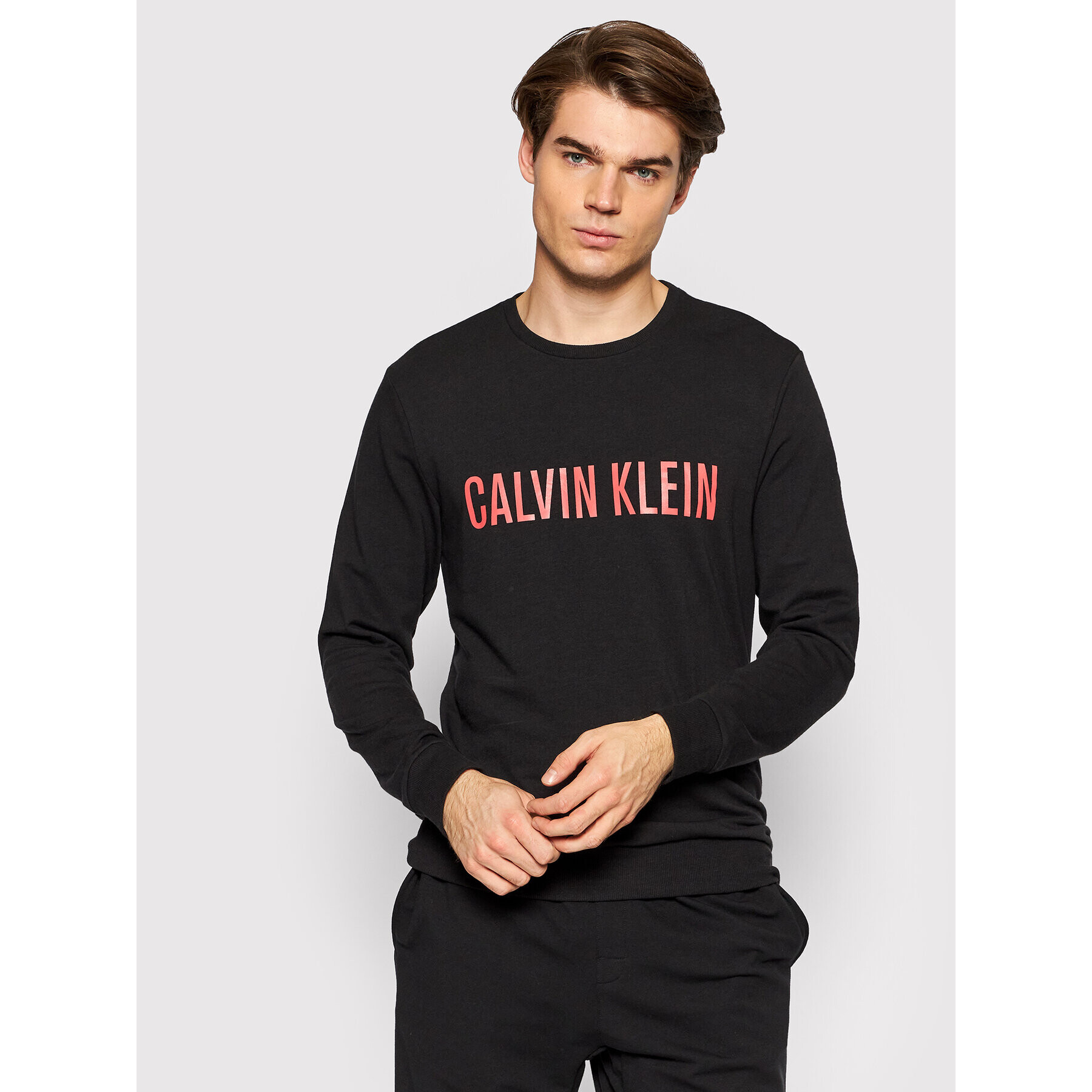 Calvin Klein Underwear Bluză 000NM1960E Negru Regular Fit - Pled.ro