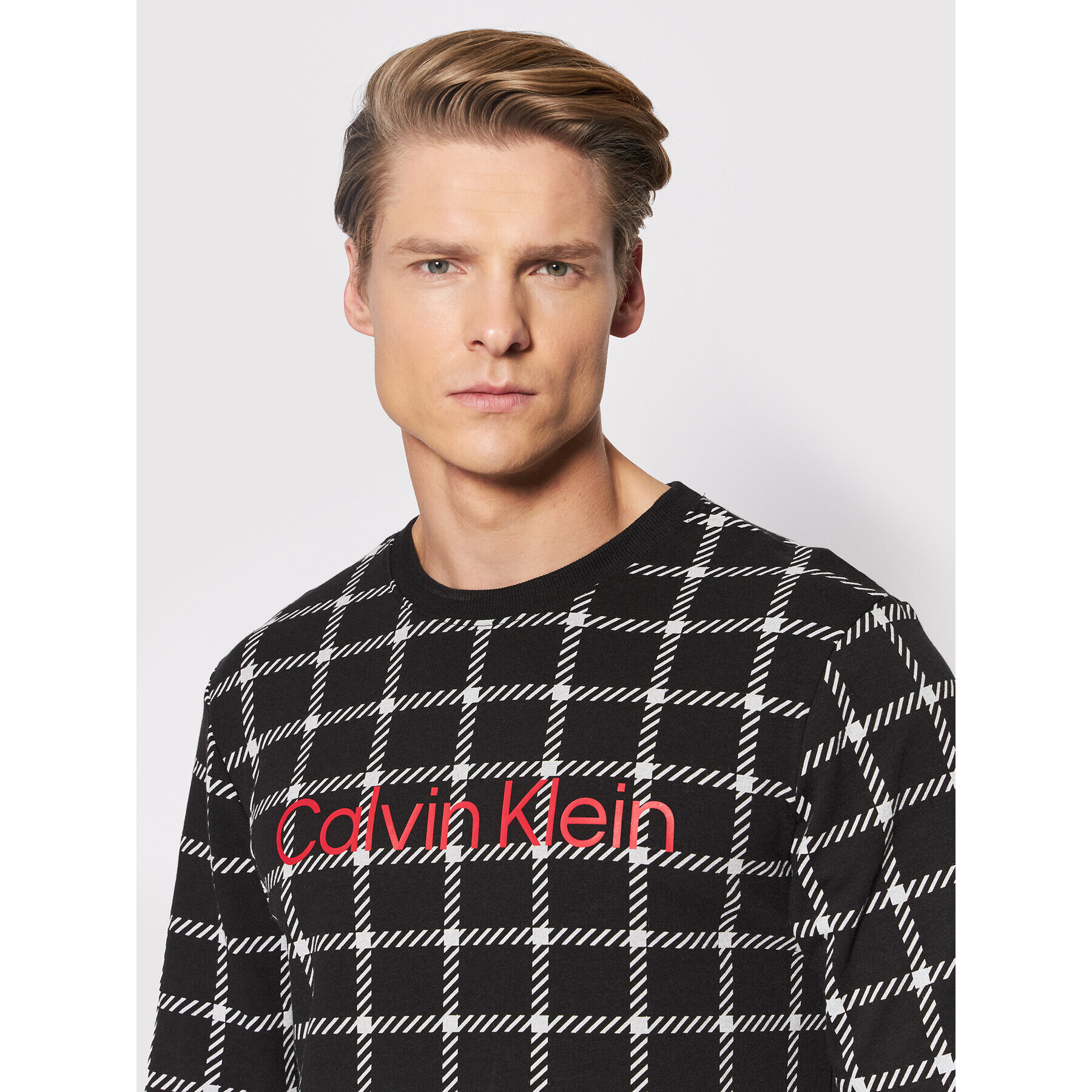 Calvin Klein Underwear Cămașă pijama 000NM2222E Negru Regular Fit - Pled.ro