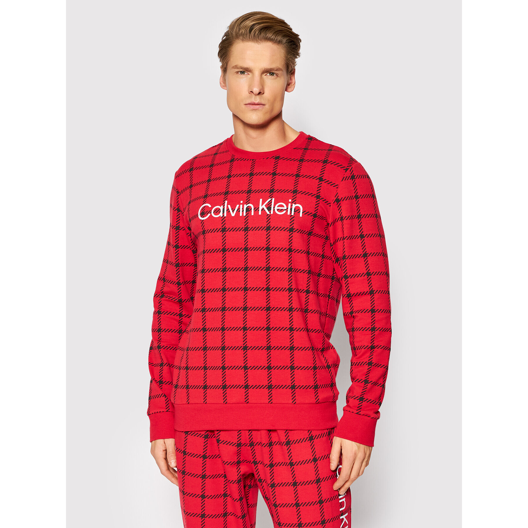 Calvin Klein Underwear Cămașă pijama 000NM2222E Roșu Regular Fit - Pled.ro