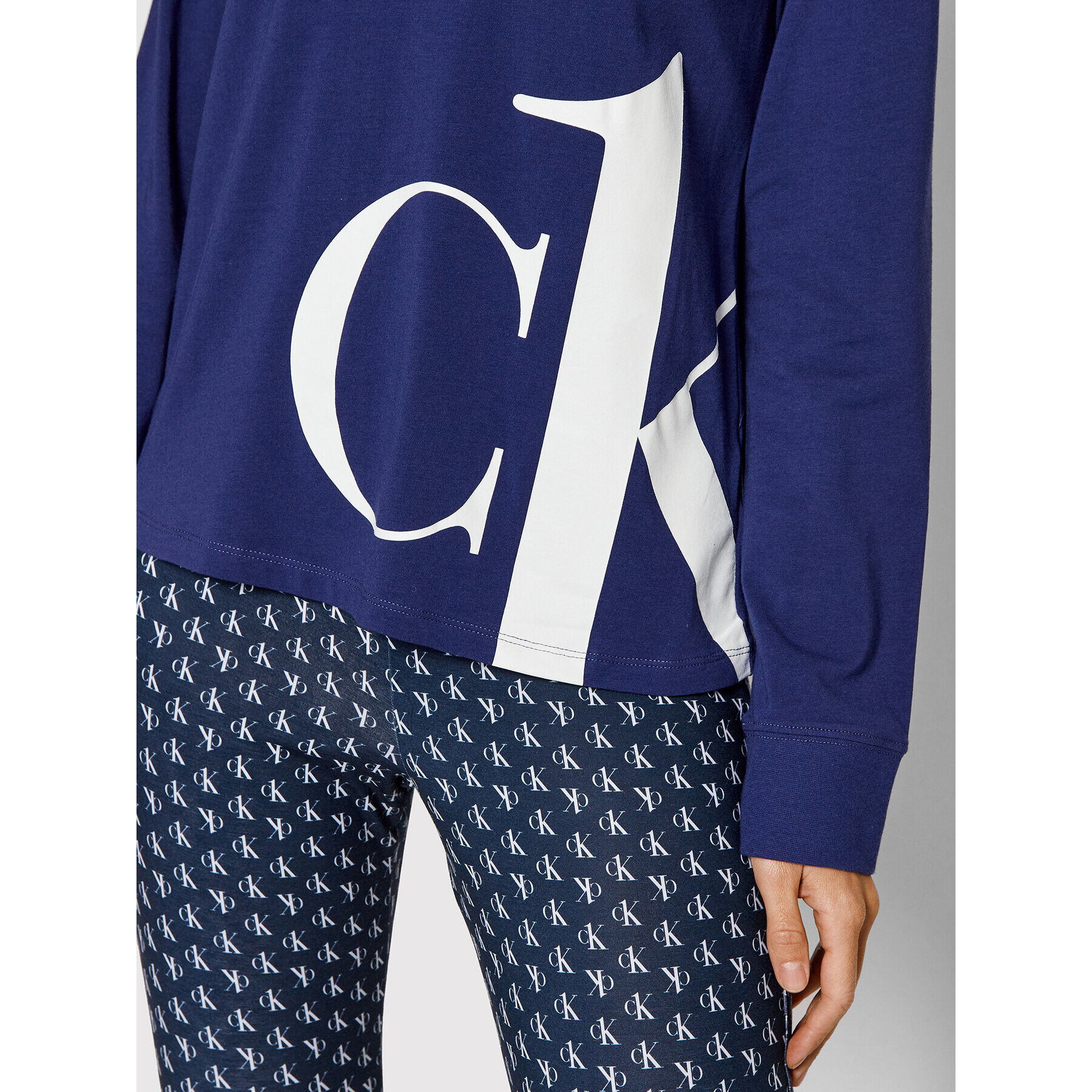 Calvin Klein Underwear Cămașă pijama 000QS6573E Bleumarin Regular Fit - Pled.ro