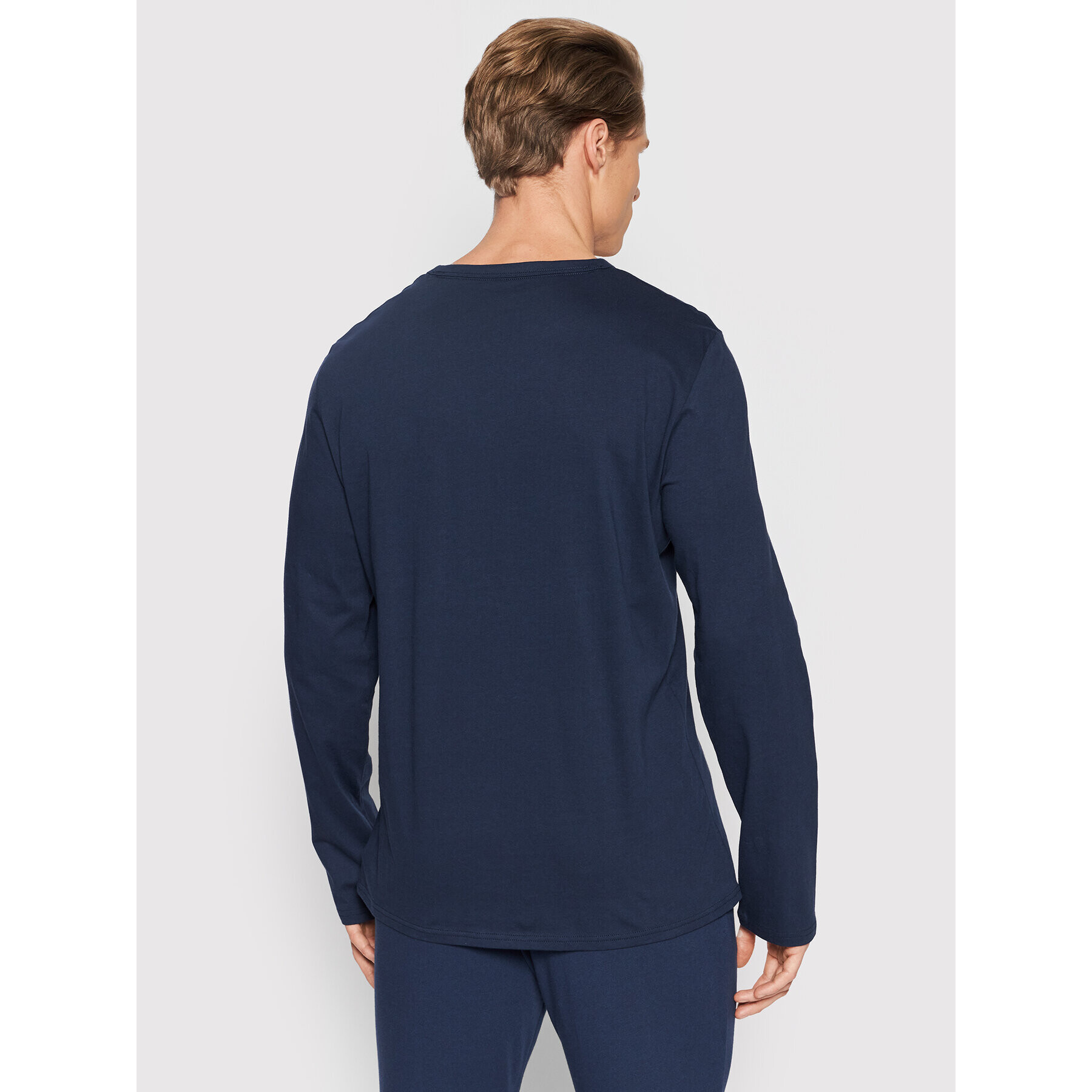 Calvin Klein Underwear Cămașă pijama Crew 000NM1958E Bleumarin Regular Fit - Pled.ro